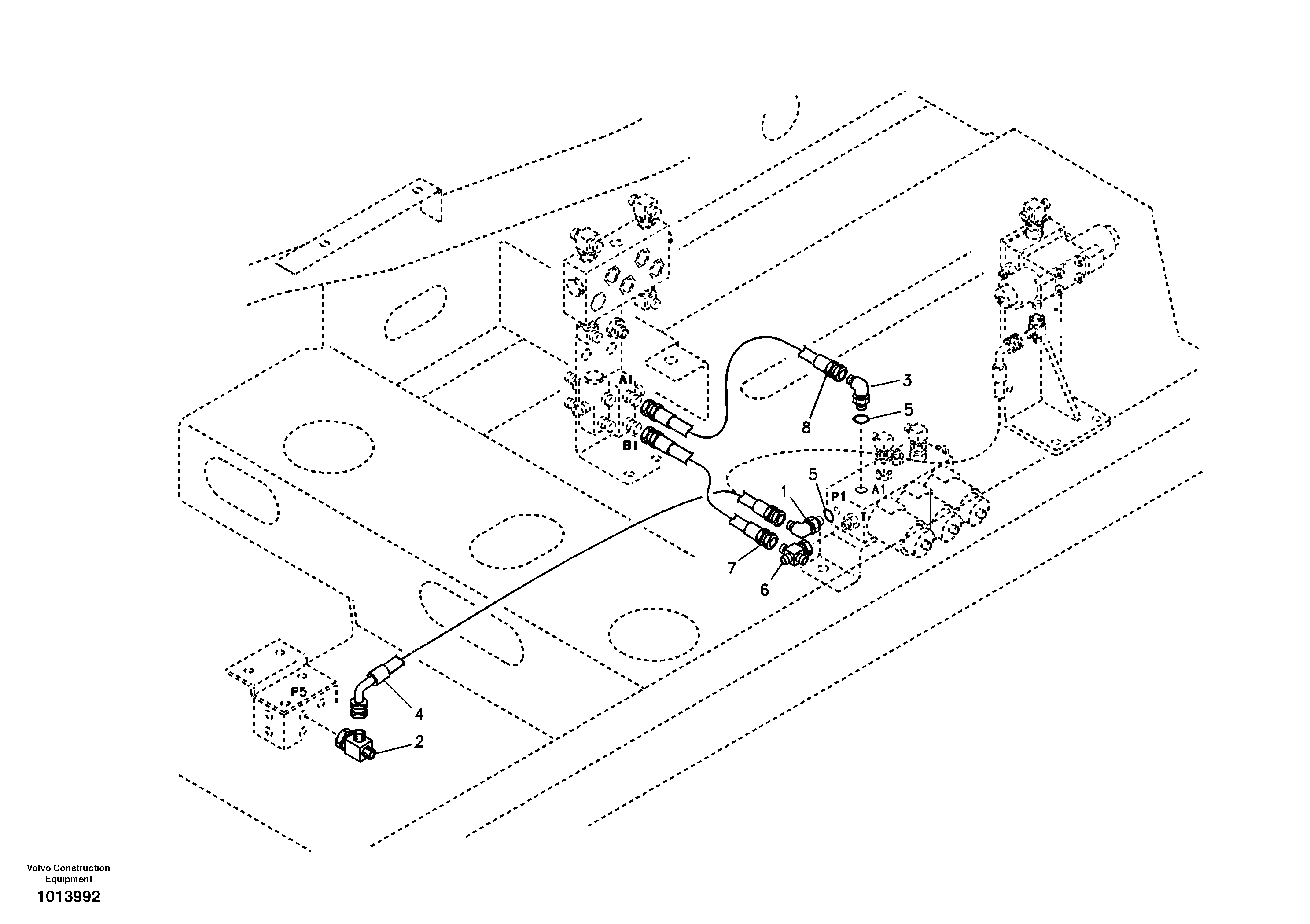 Servo system, hammer and shear — volvo parts diagram