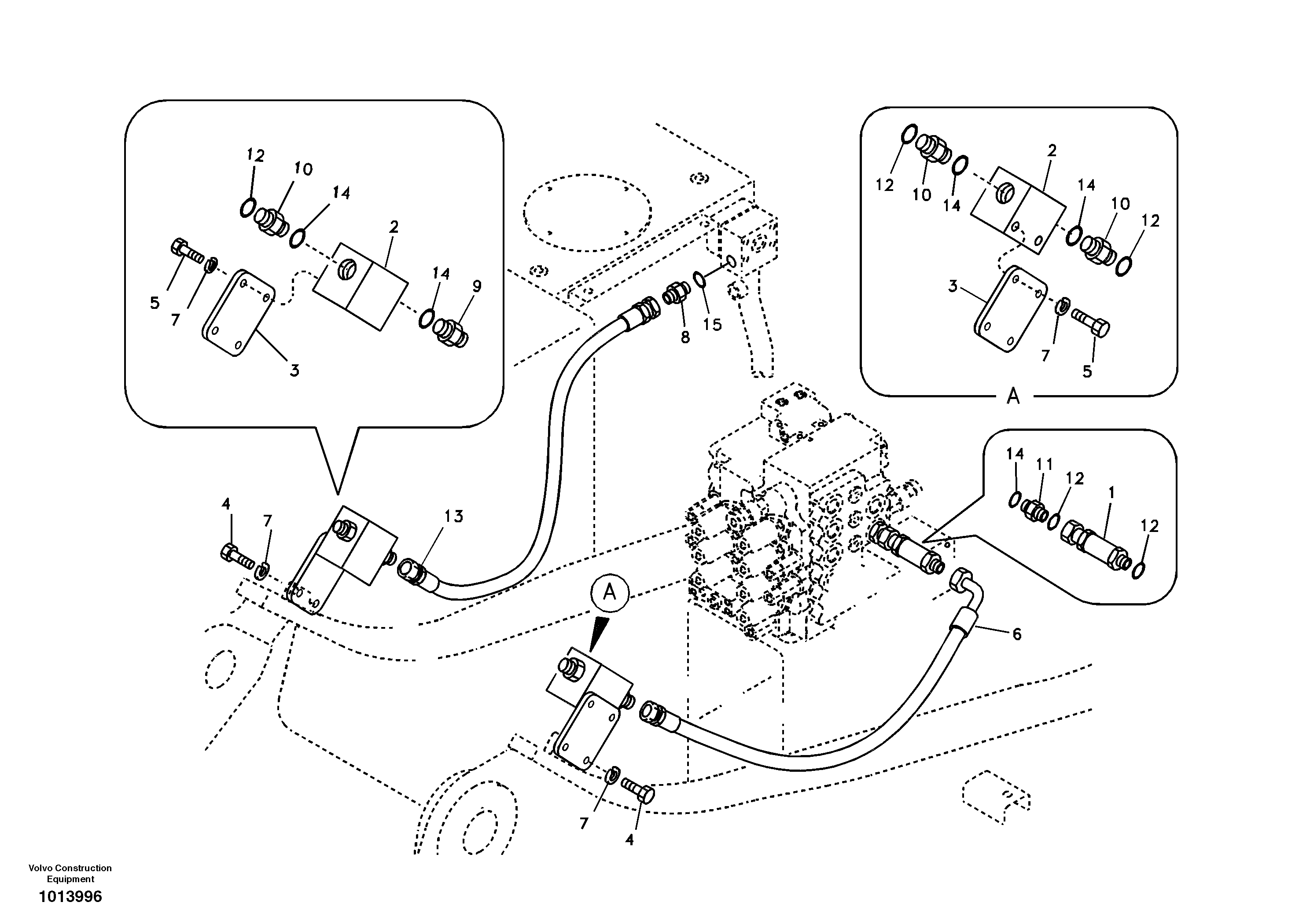 Working hydraulic, hammer and shear for upper — volvo parts diagram
