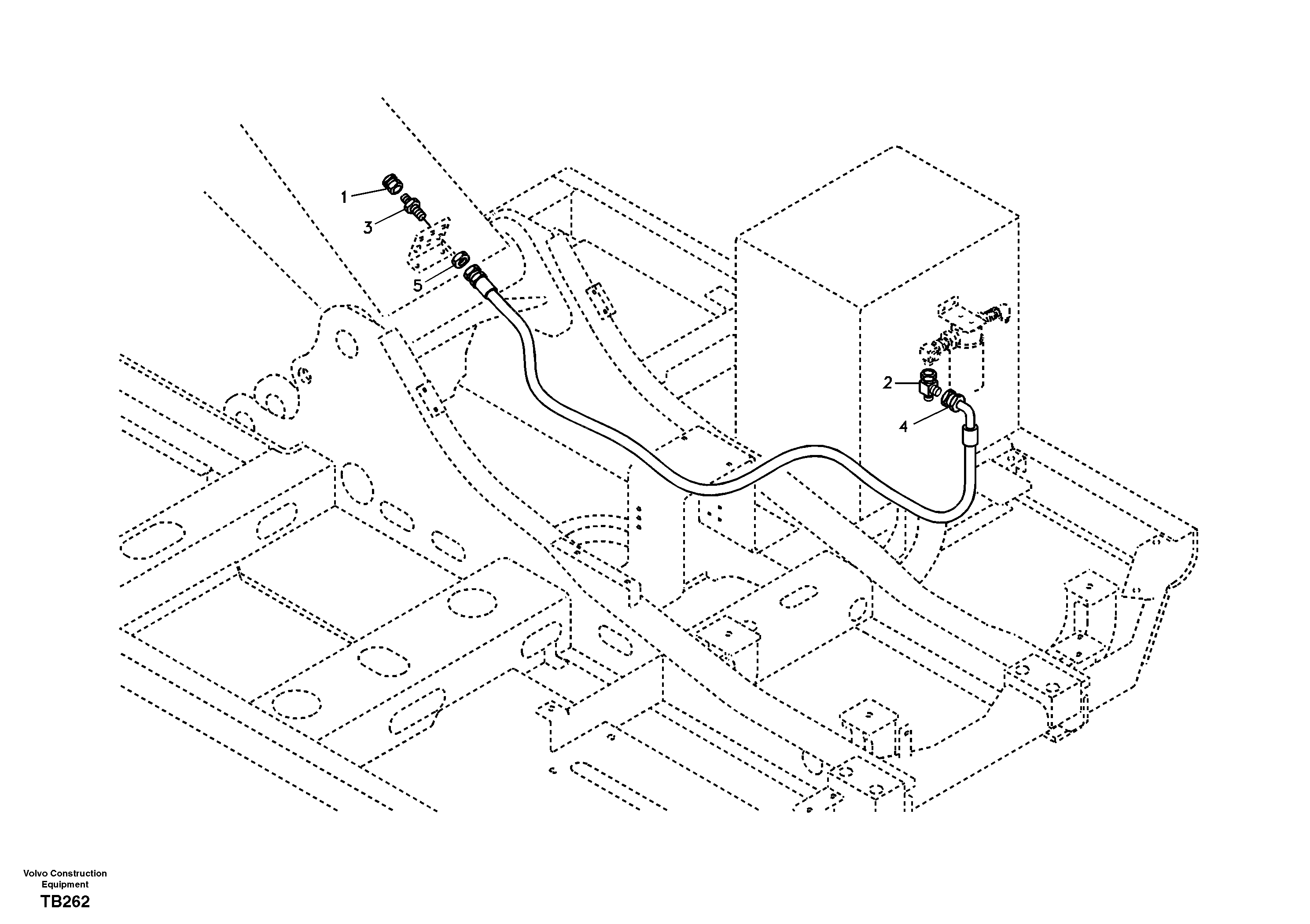 Working Hydraulic, Oil Leak On Upper Frame — volvo parts diagram