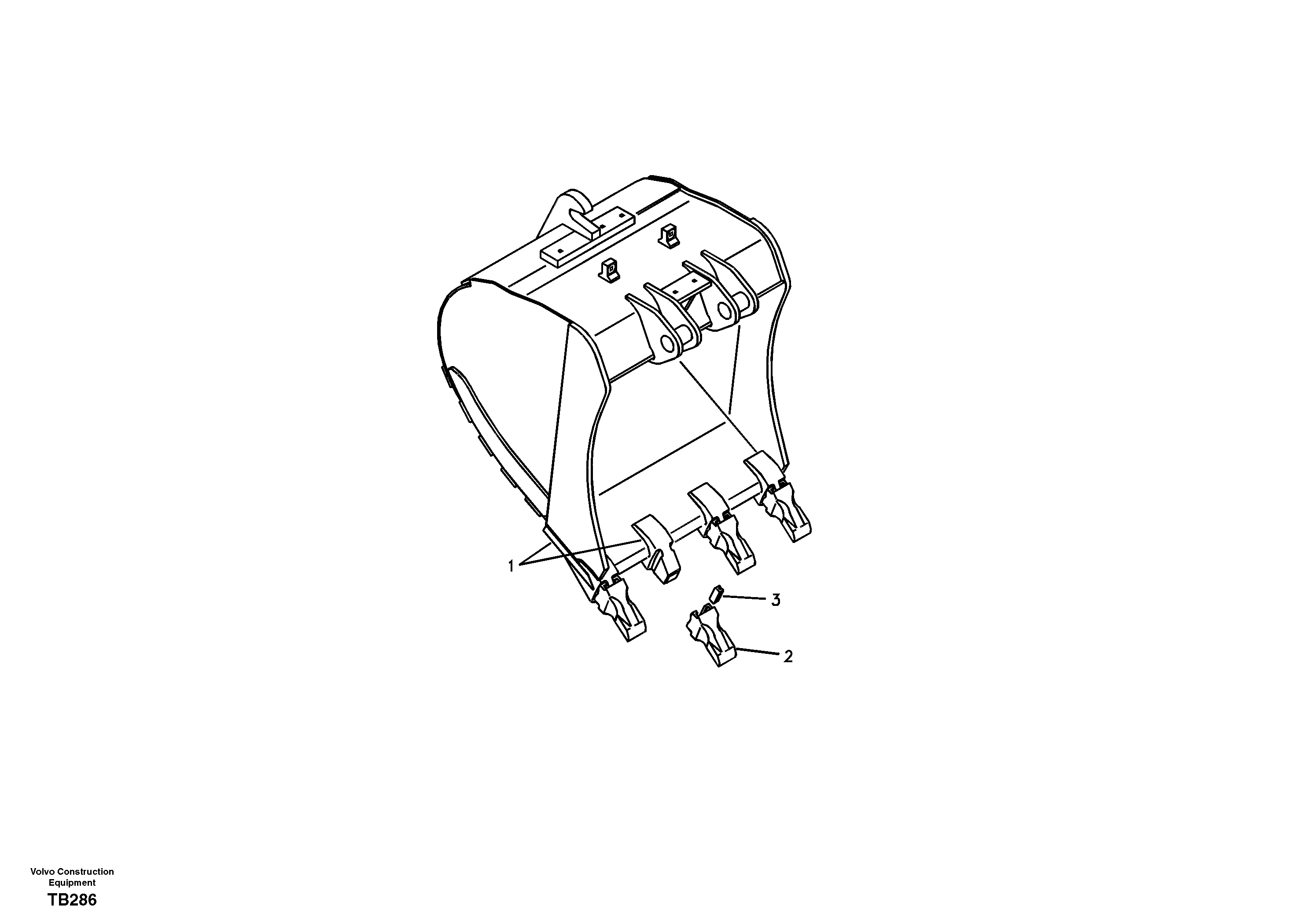 Buckets for Quickfit — volvo parts diagram