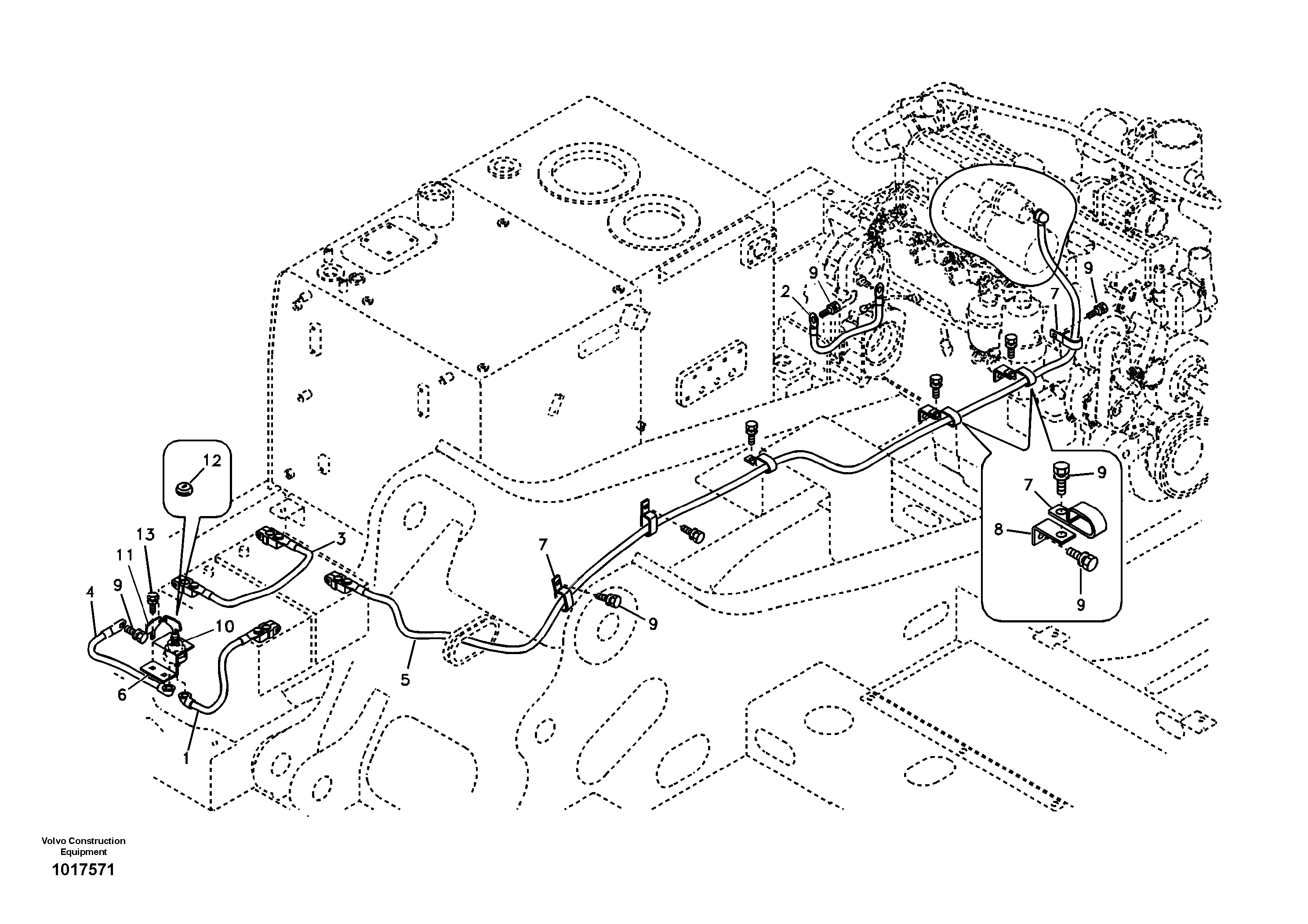Cables, battery — volvo parts diagram