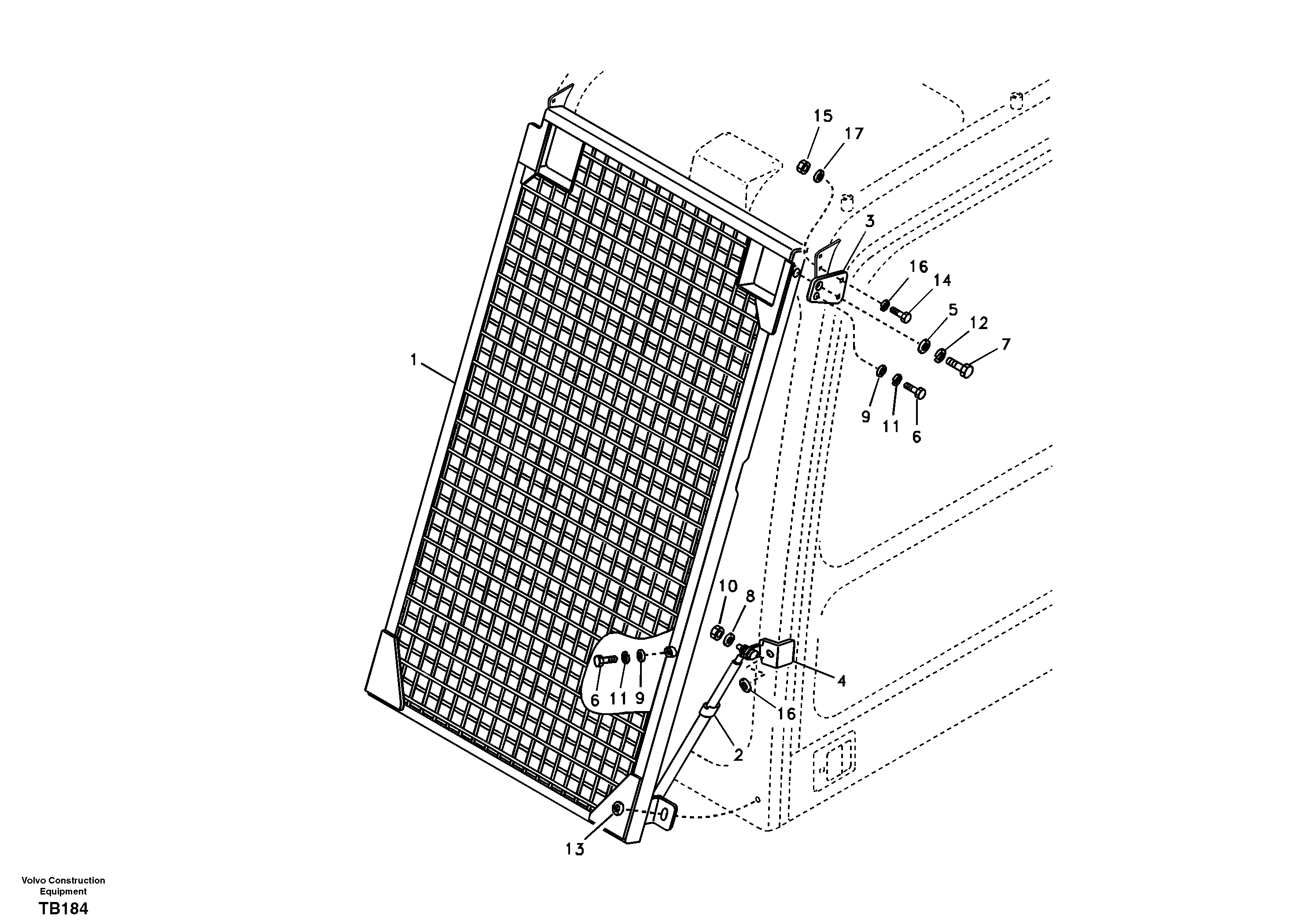Windshield protection — volvo parts diagram