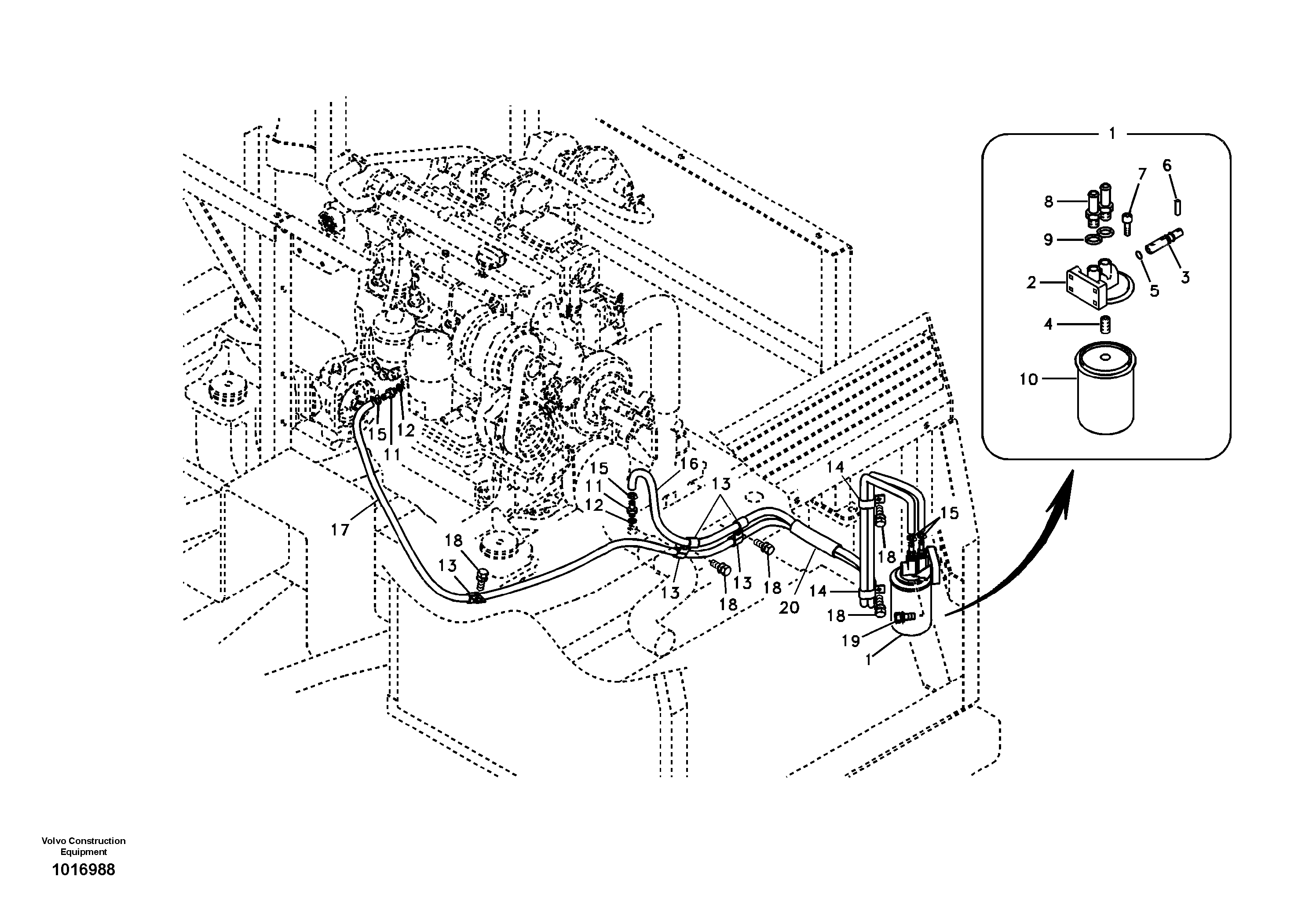 Coolant filter — volvo parts diagram