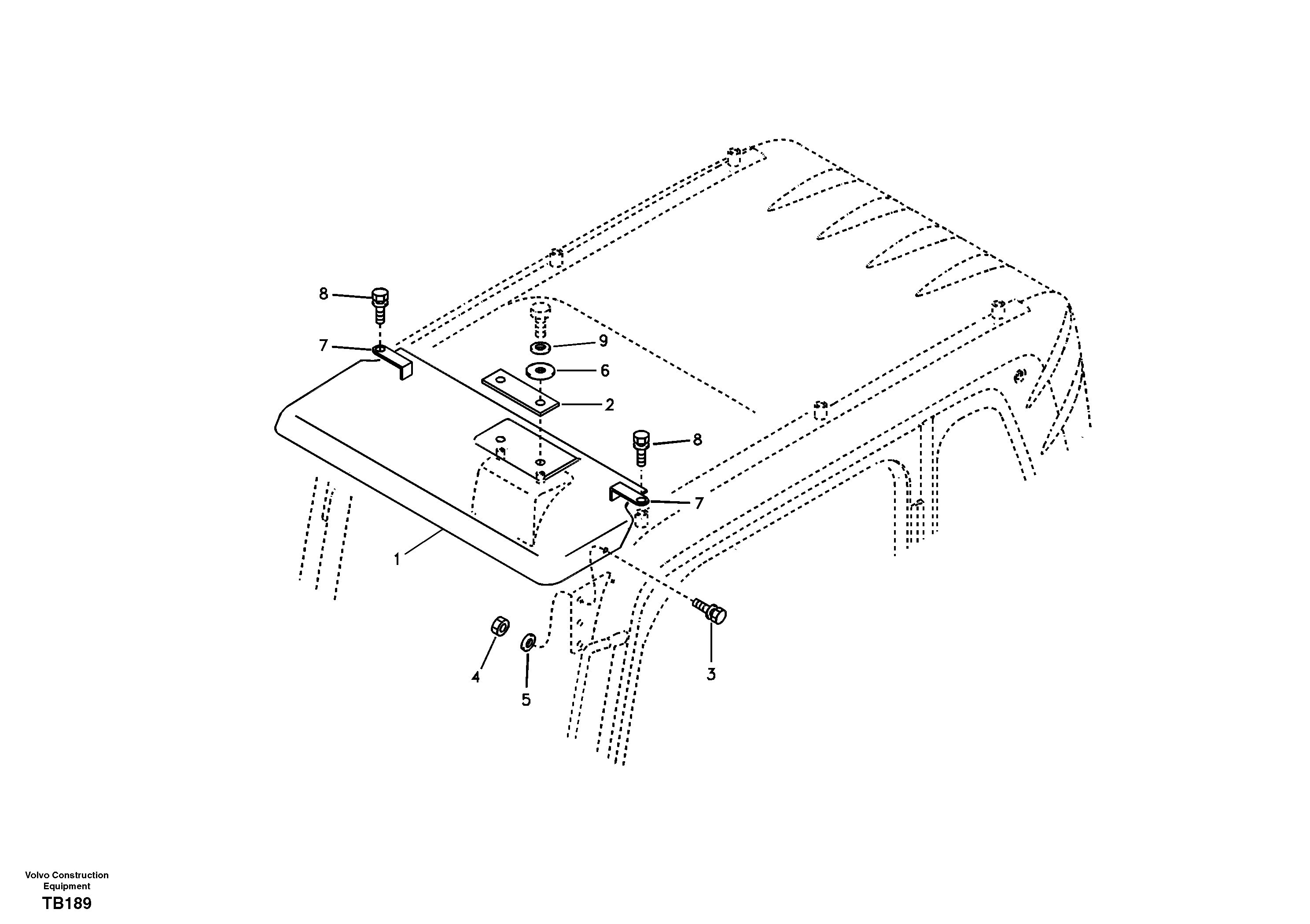 Rain visor, exterior equipment — volvo parts diagram