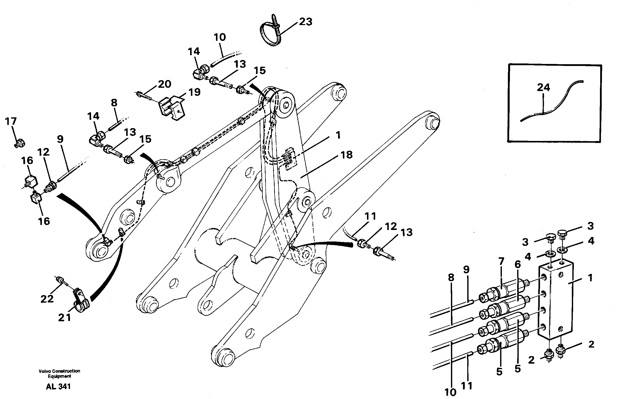 Distribution block, B3.  92754 — volvo parts diagram