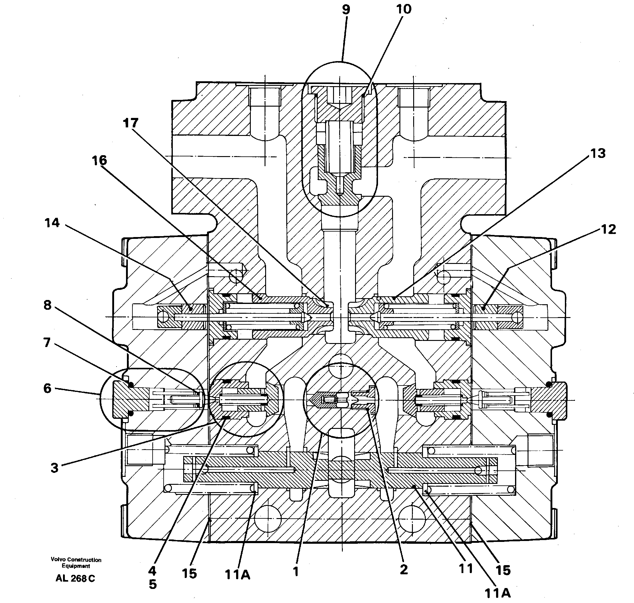 Valve section Tilt — volvo parts diagram