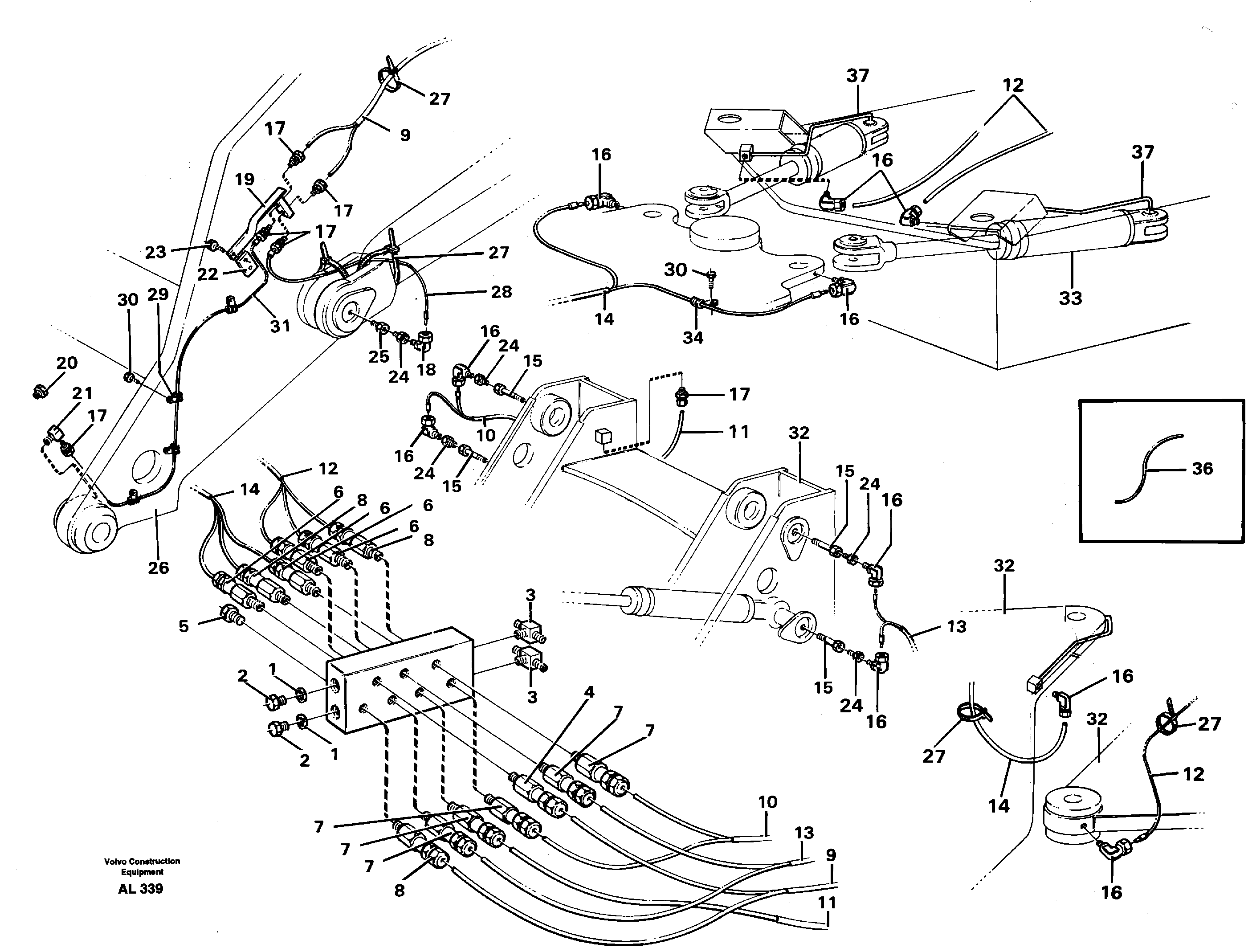 Distribution block, B1  92754 — volvo parts diagram