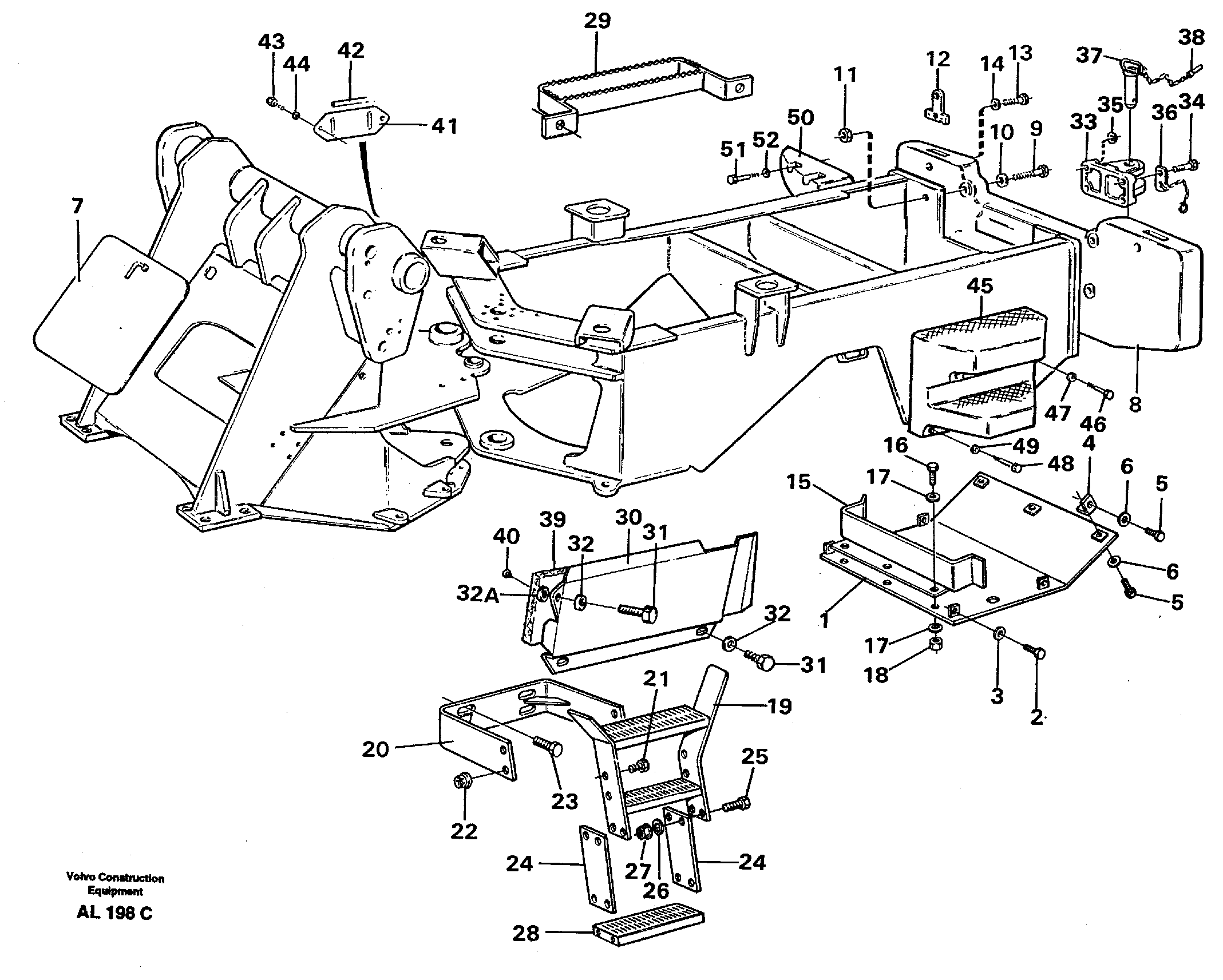 Protecting plates — volvo parts diagram
