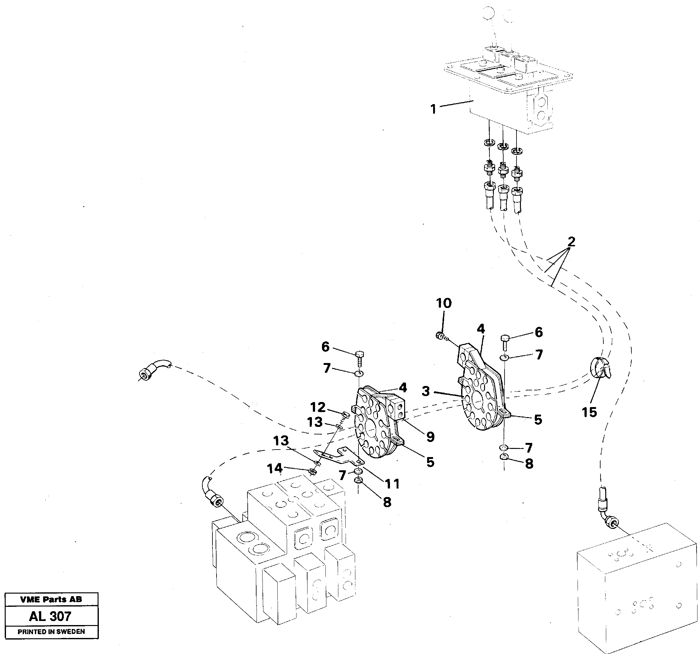 Servo hydraulic: Fitting parts  L70C — volvo parts diagram