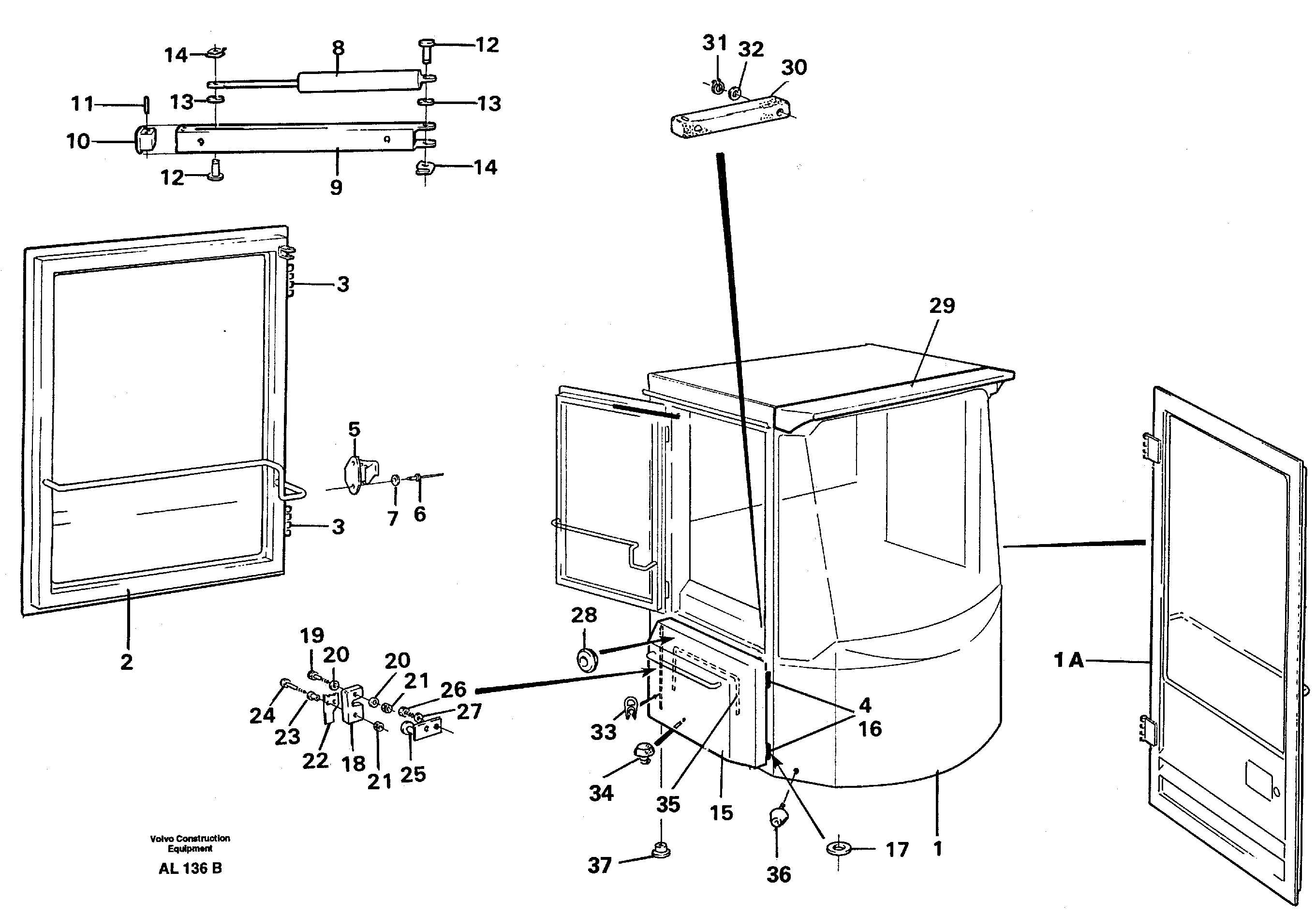 Cab body — volvo parts diagram