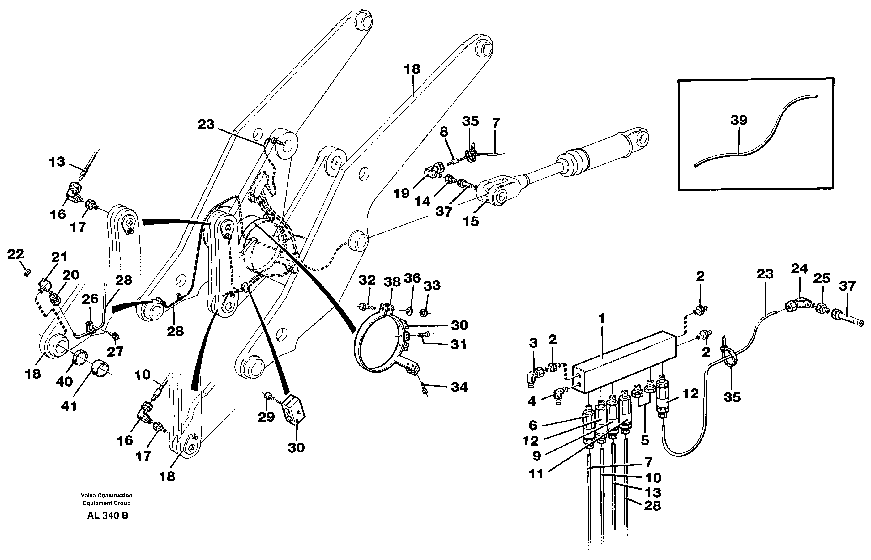 Distribution block, B2.  92754 — volvo parts diagram