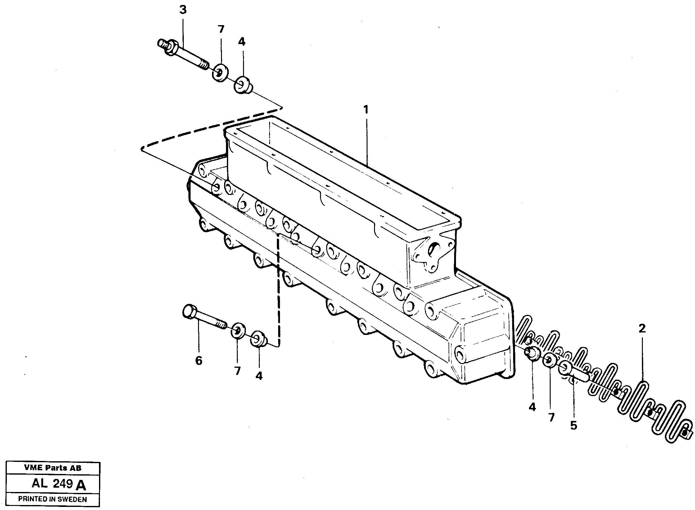 Inlet manifold  TD 63 KDE — volvo parts diagram