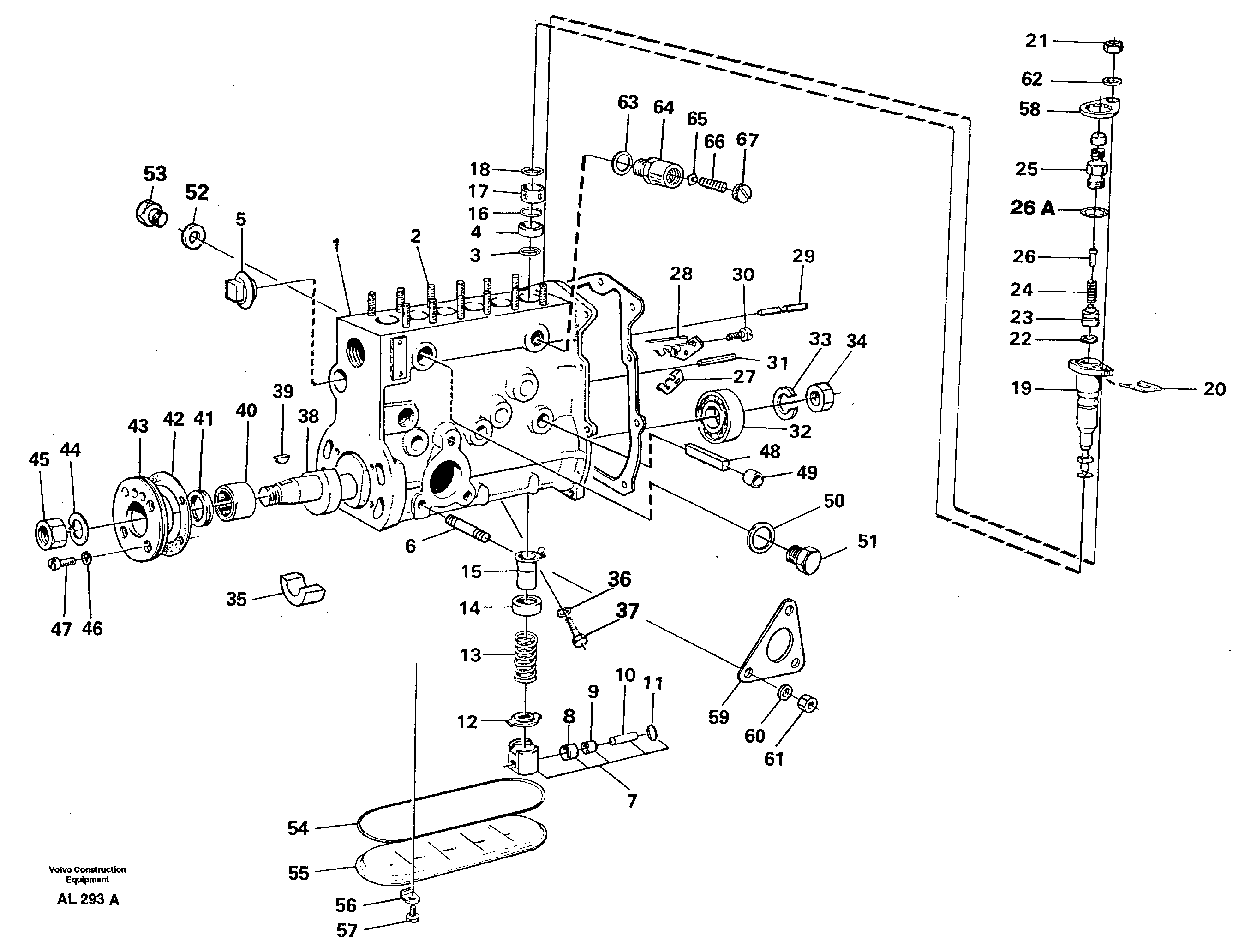 Injection pump — volvo parts diagram