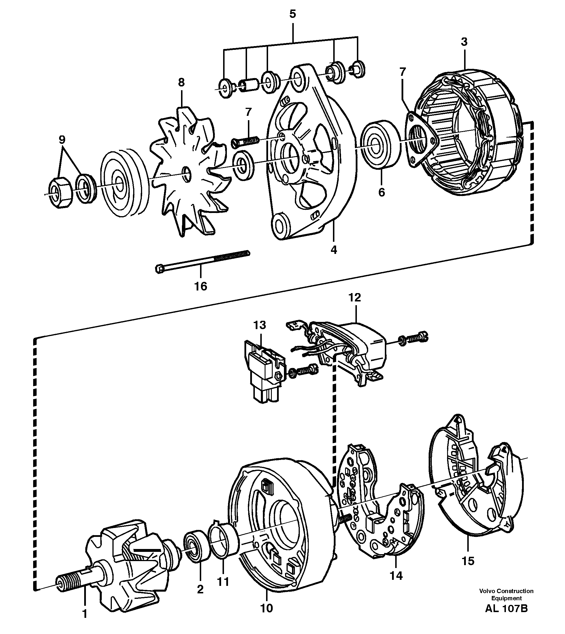 Alternator — volvo parts diagram