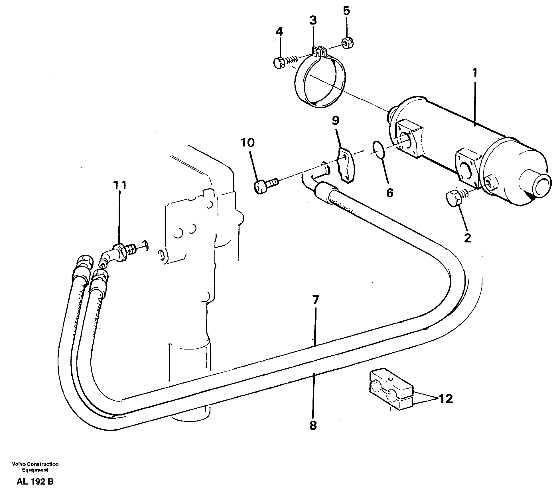 Oil cooler — volvo parts diagram
