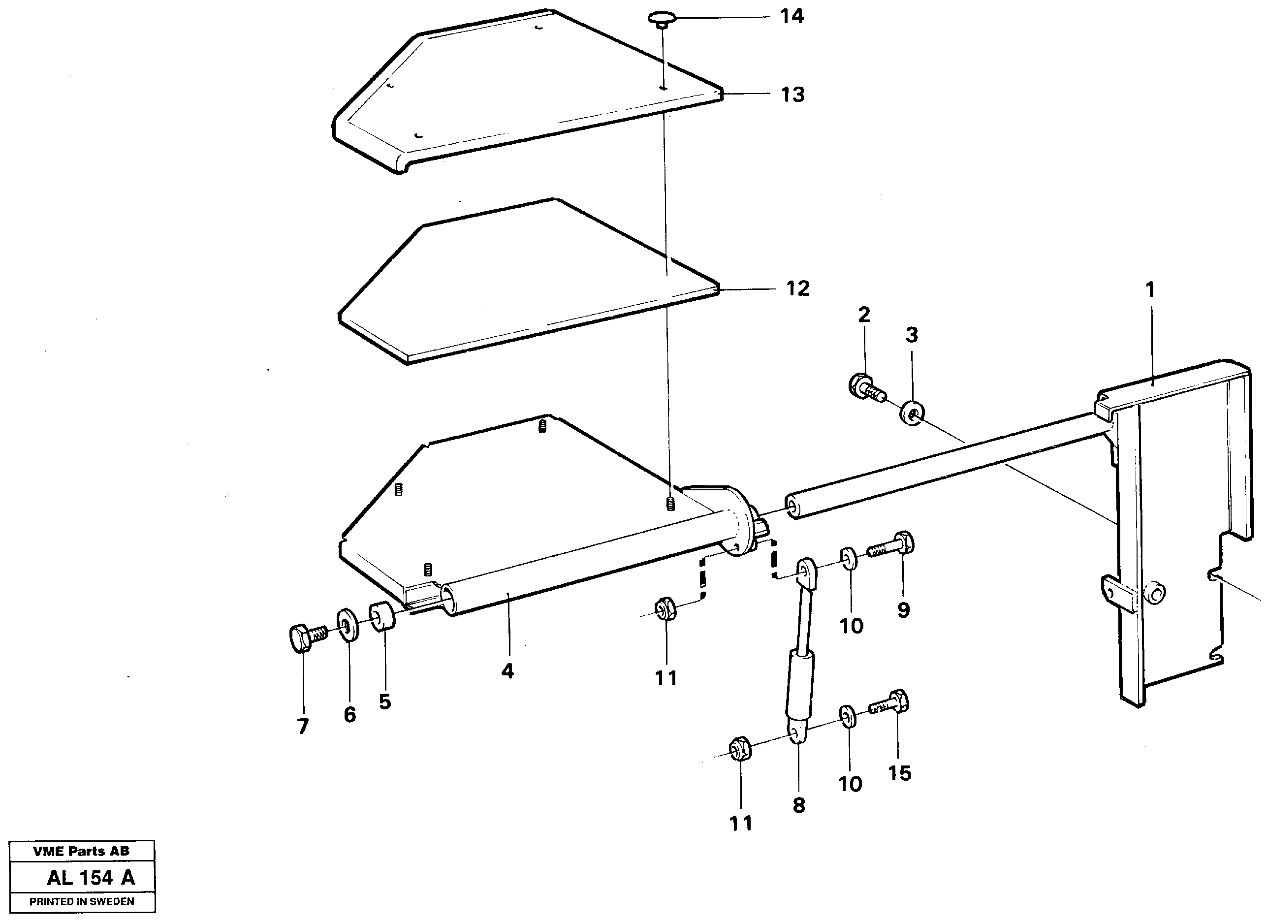 Instructor's seat  92464 — volvo parts diagram