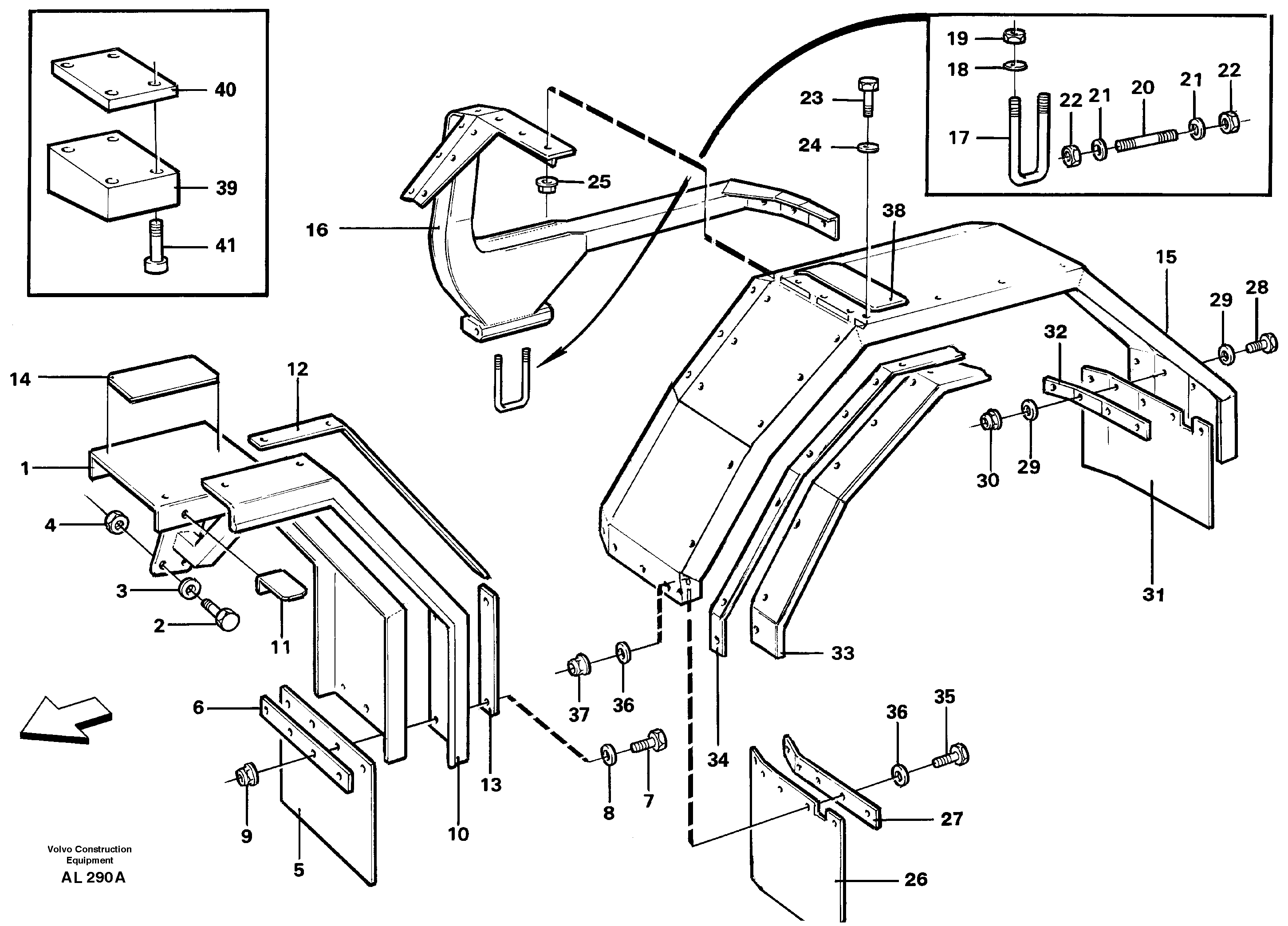 Mud guards  92720 — volvo parts diagram