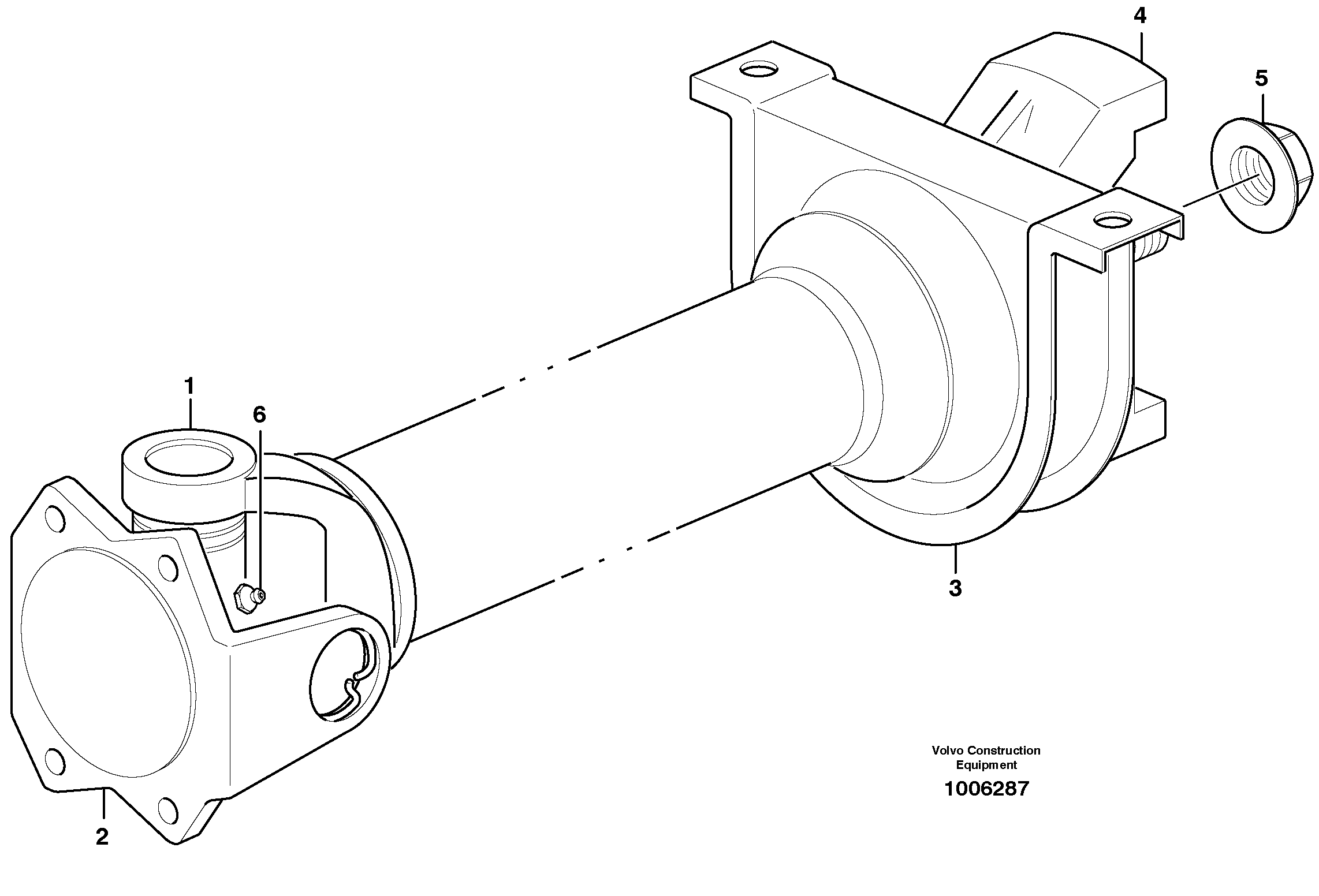 Propeller shaft — volvo parts diagram