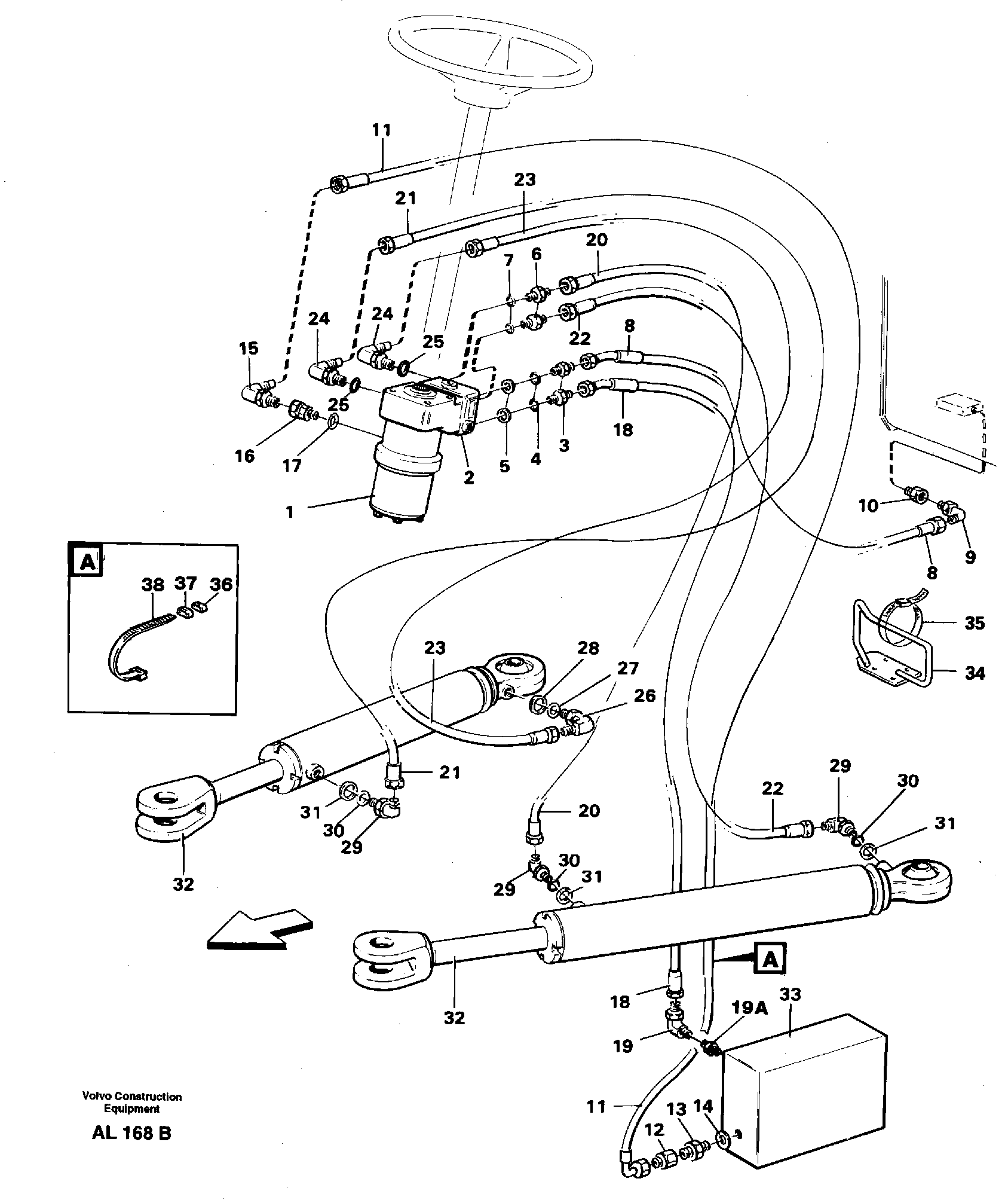 Steering system — volvo parts diagram