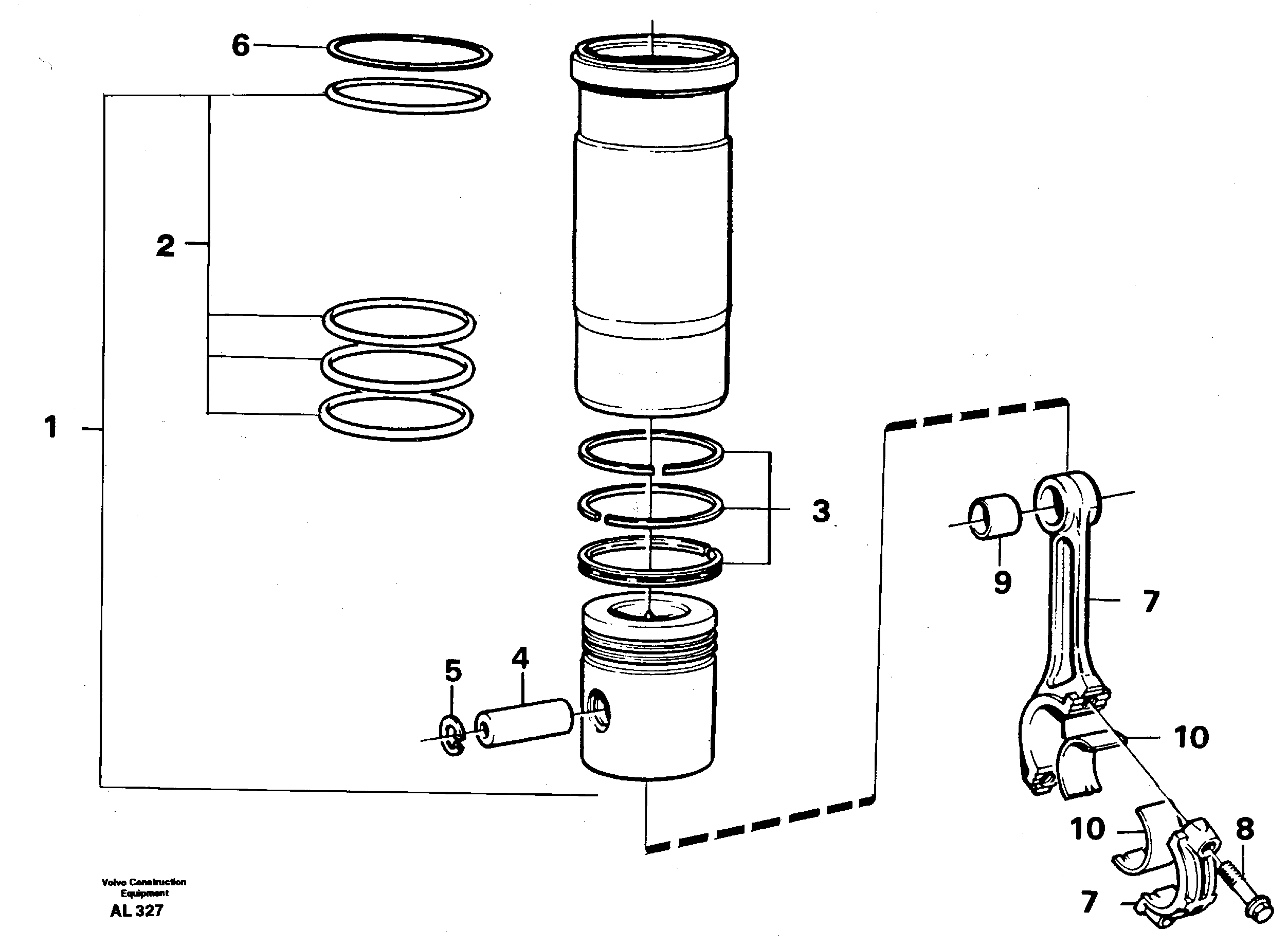 Cylinder liner — volvo parts diagram