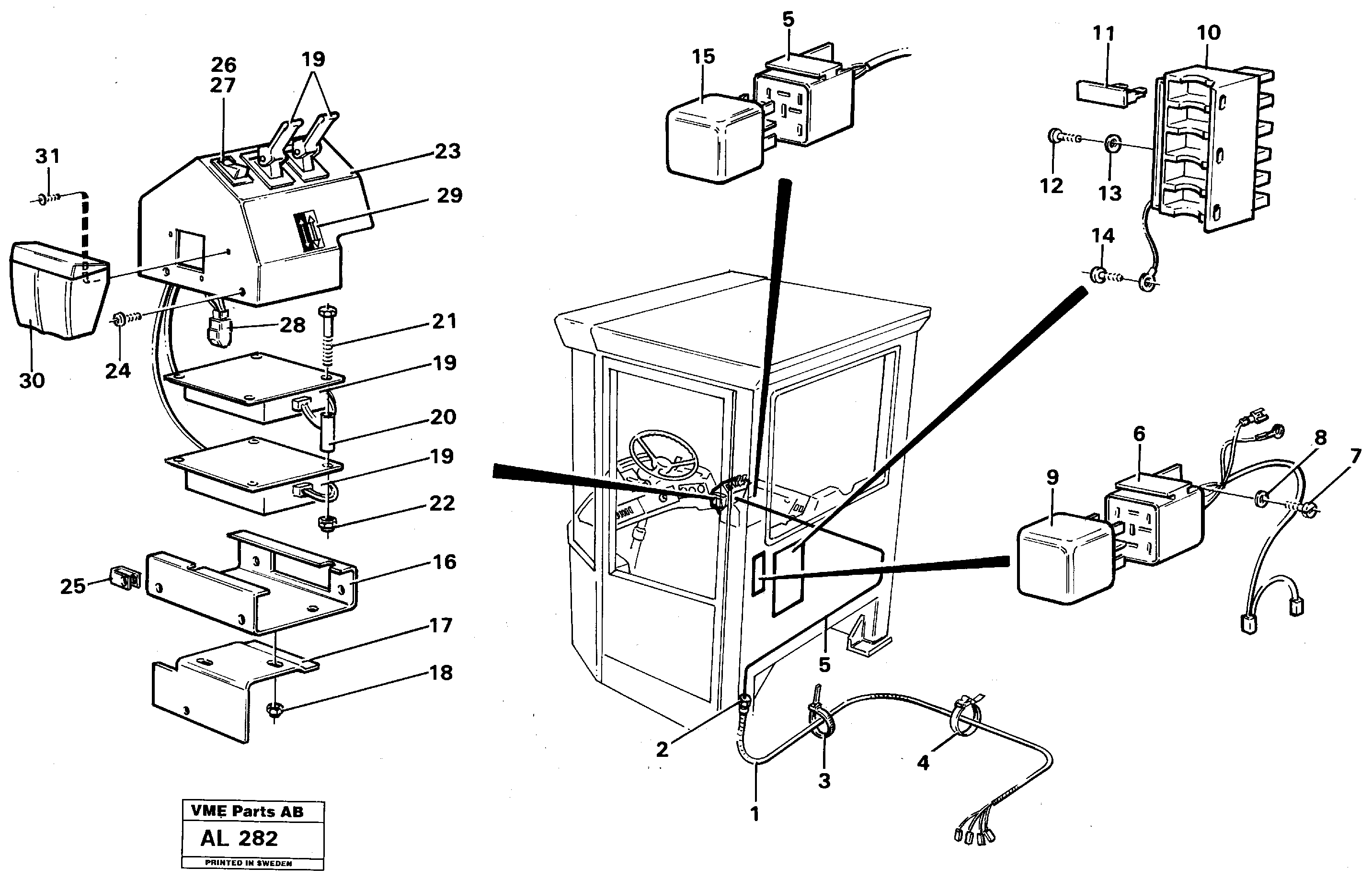 Electrical system: 5:th and 6:th fuction  92767 — volvo parts diagram