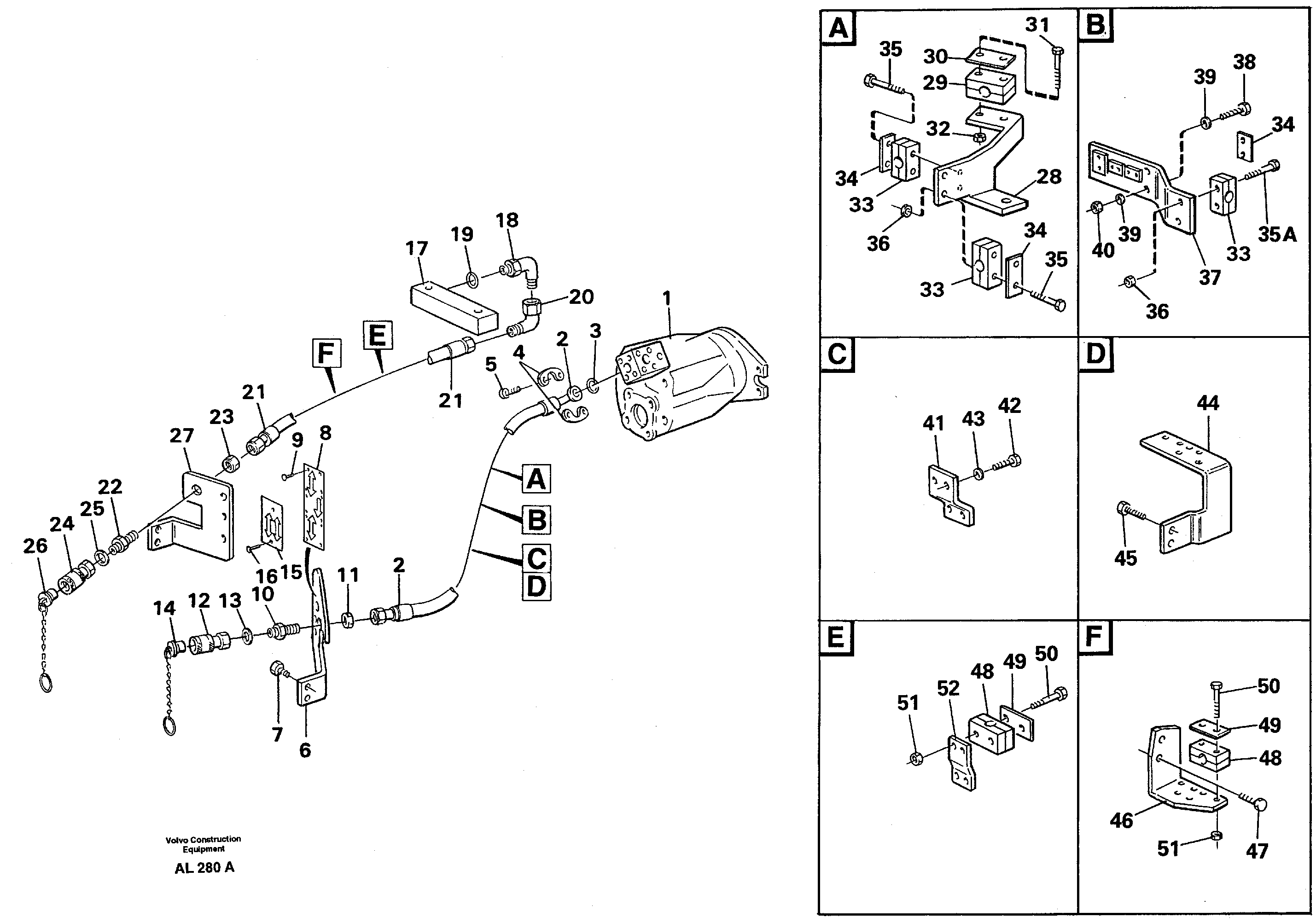 Feed lines Heavy Duty  92685 — volvo parts diagram