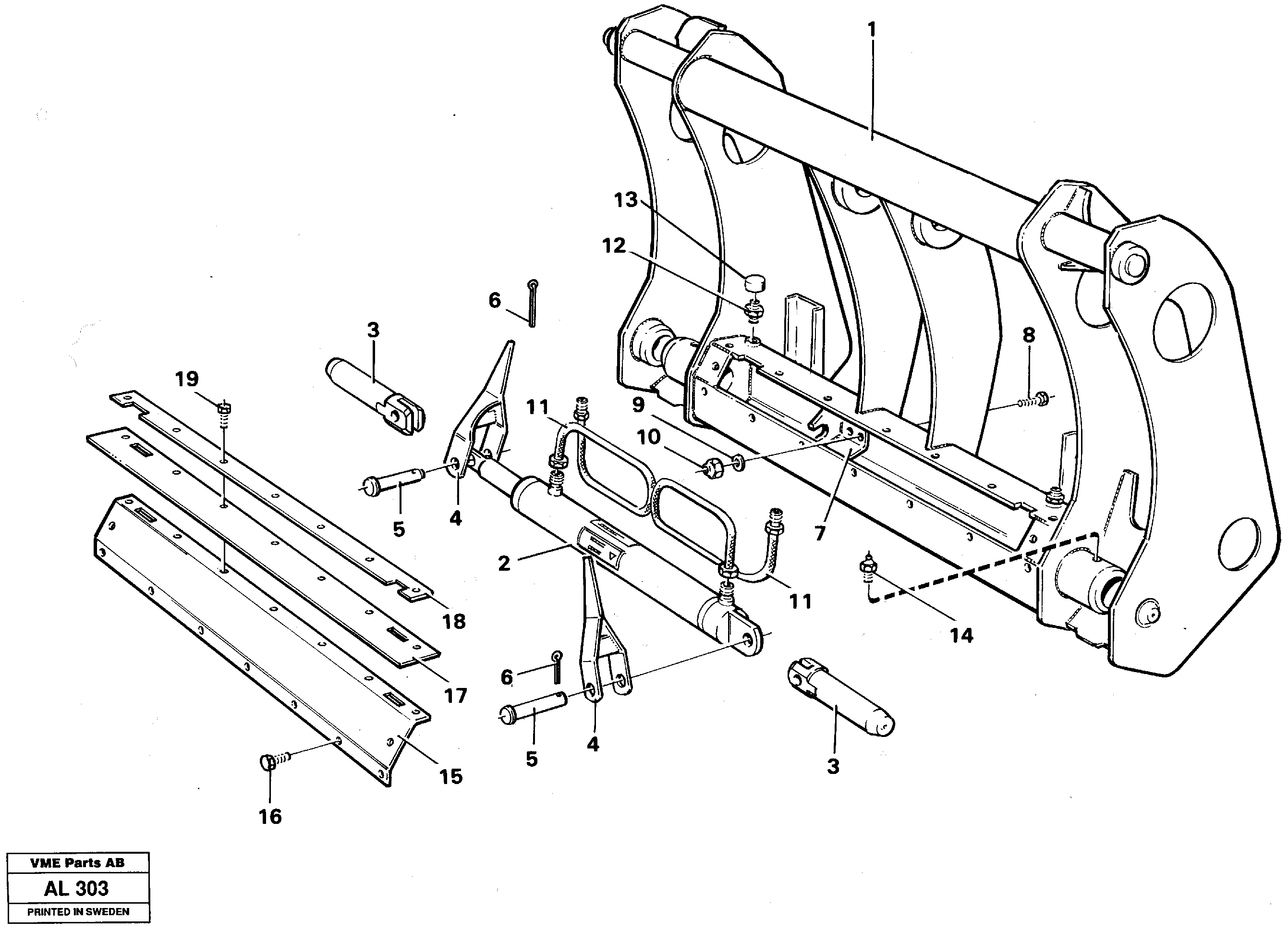Attachment bracket  92662, 93536 — volvo parts diagram