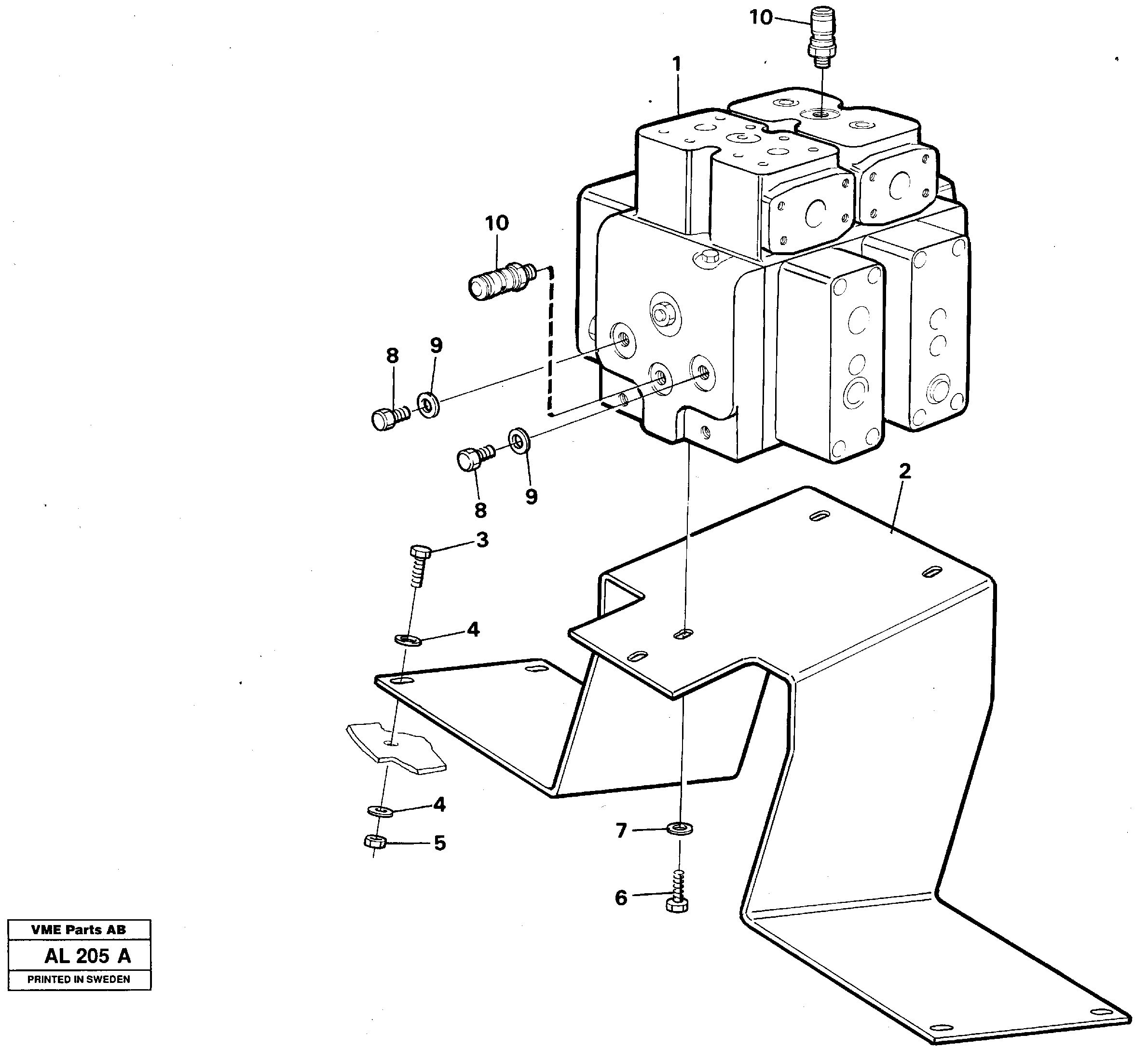 Control valve, assembly — volvo parts diagram