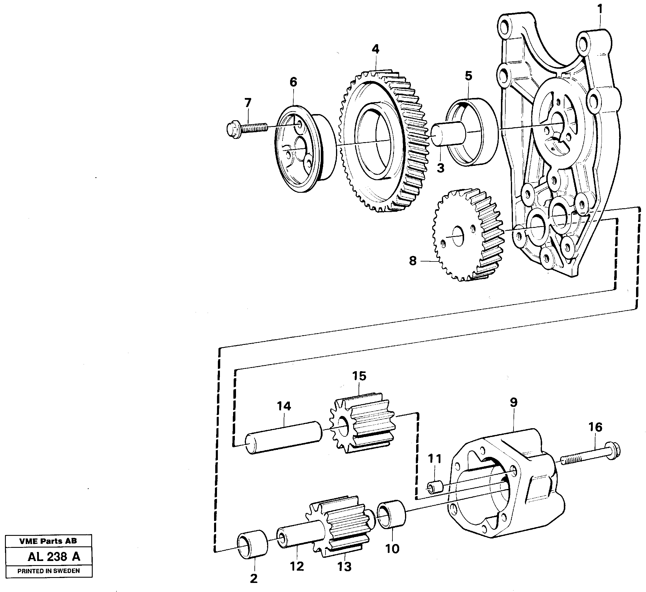 Oil pump — volvo parts diagram