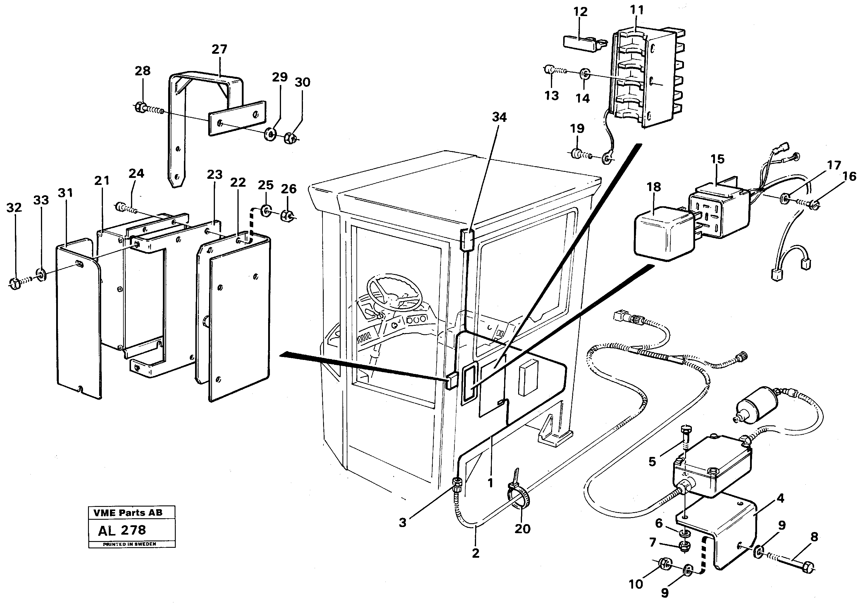 Electrical system: Hydraulic system, Heavy Duty  92685 — volvo parts diagram