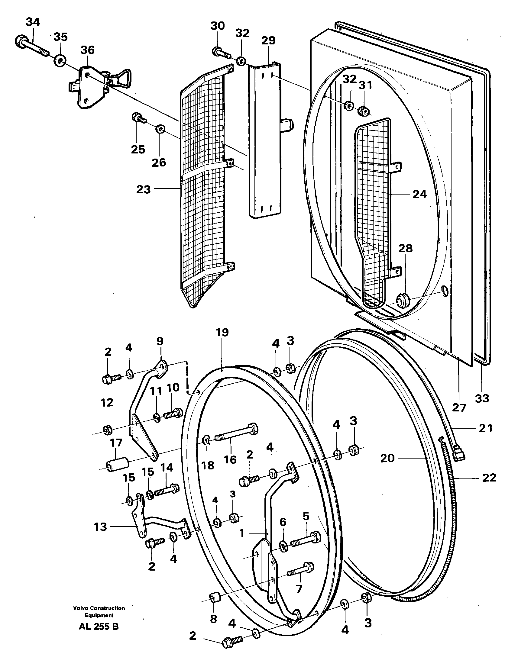 Fan shroud — volvo parts diagram