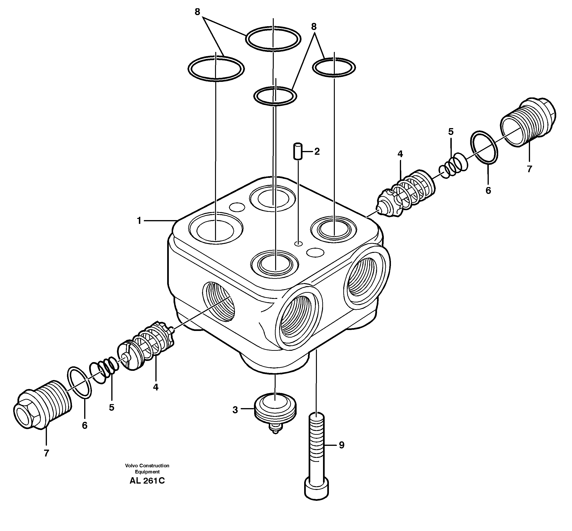 Valve housing — volvo parts diagram