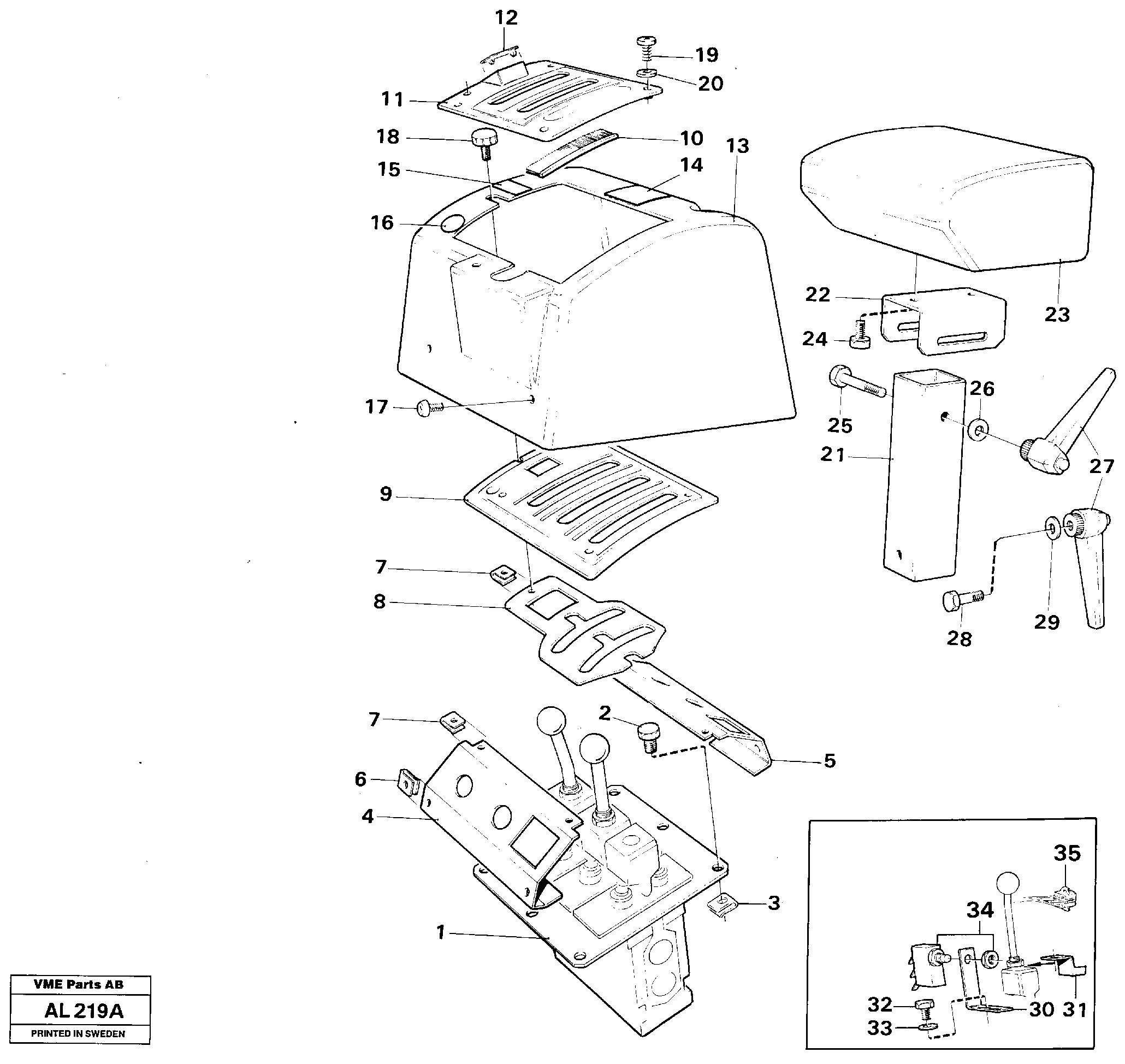 Servo valve, assembly — volvo parts diagram