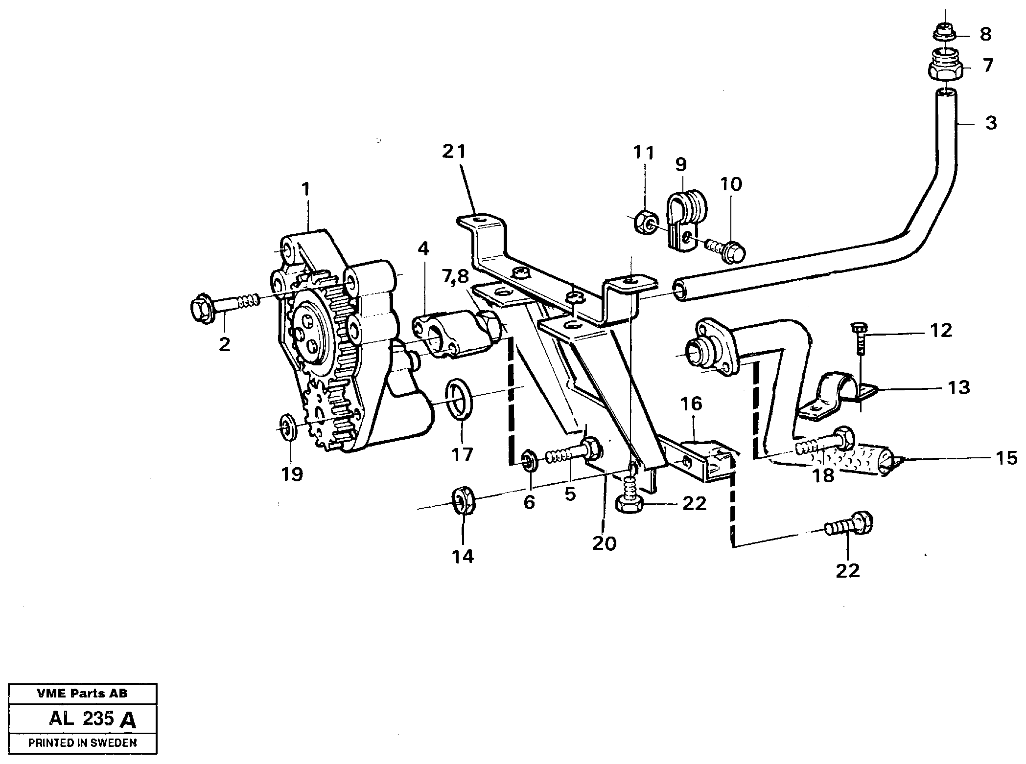 Lubricating oil system — volvo parts diagram