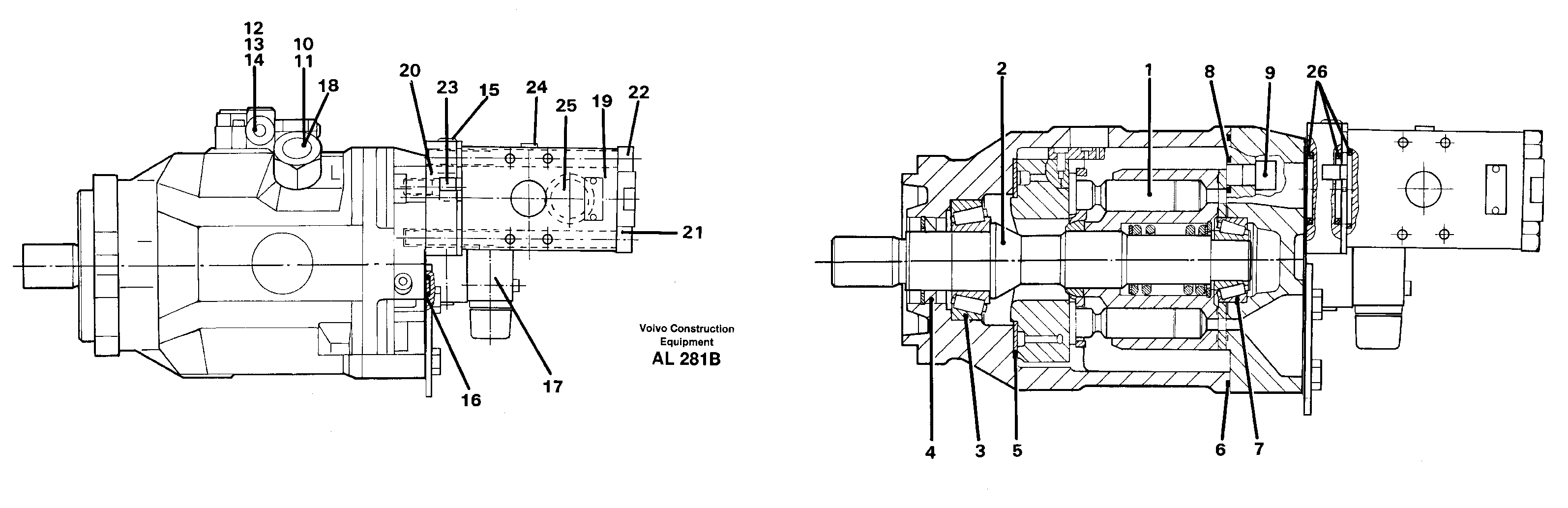 Hydraulic pump Heavy Duty  92685 — volvo parts diagram