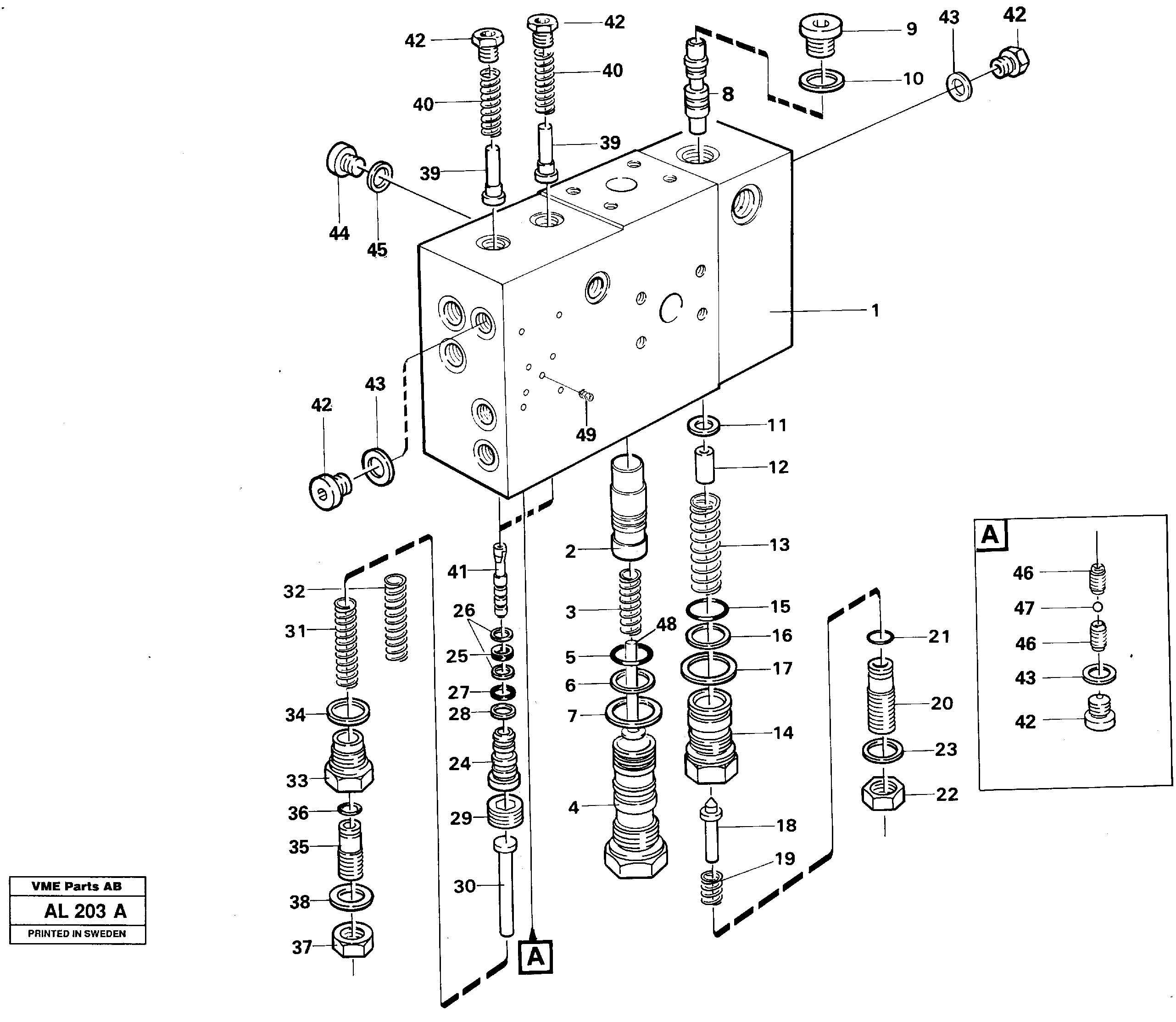 Valve housing — volvo parts diagram