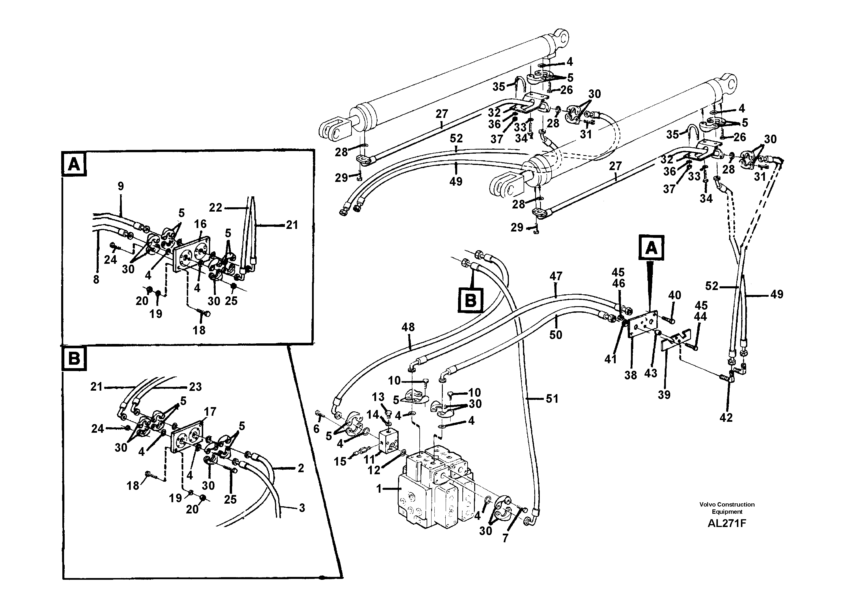 Hydraulic system: Lift — volvo parts diagram