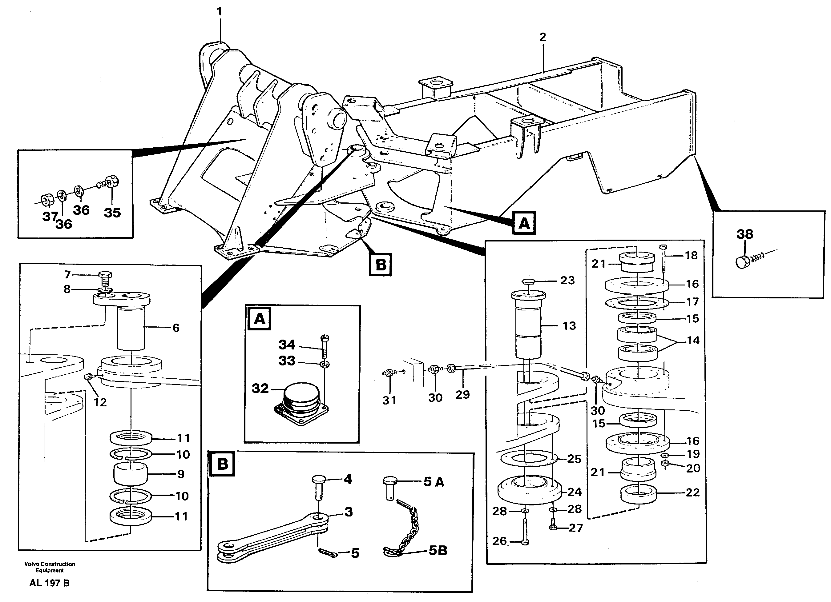 Frame — volvo parts diagram