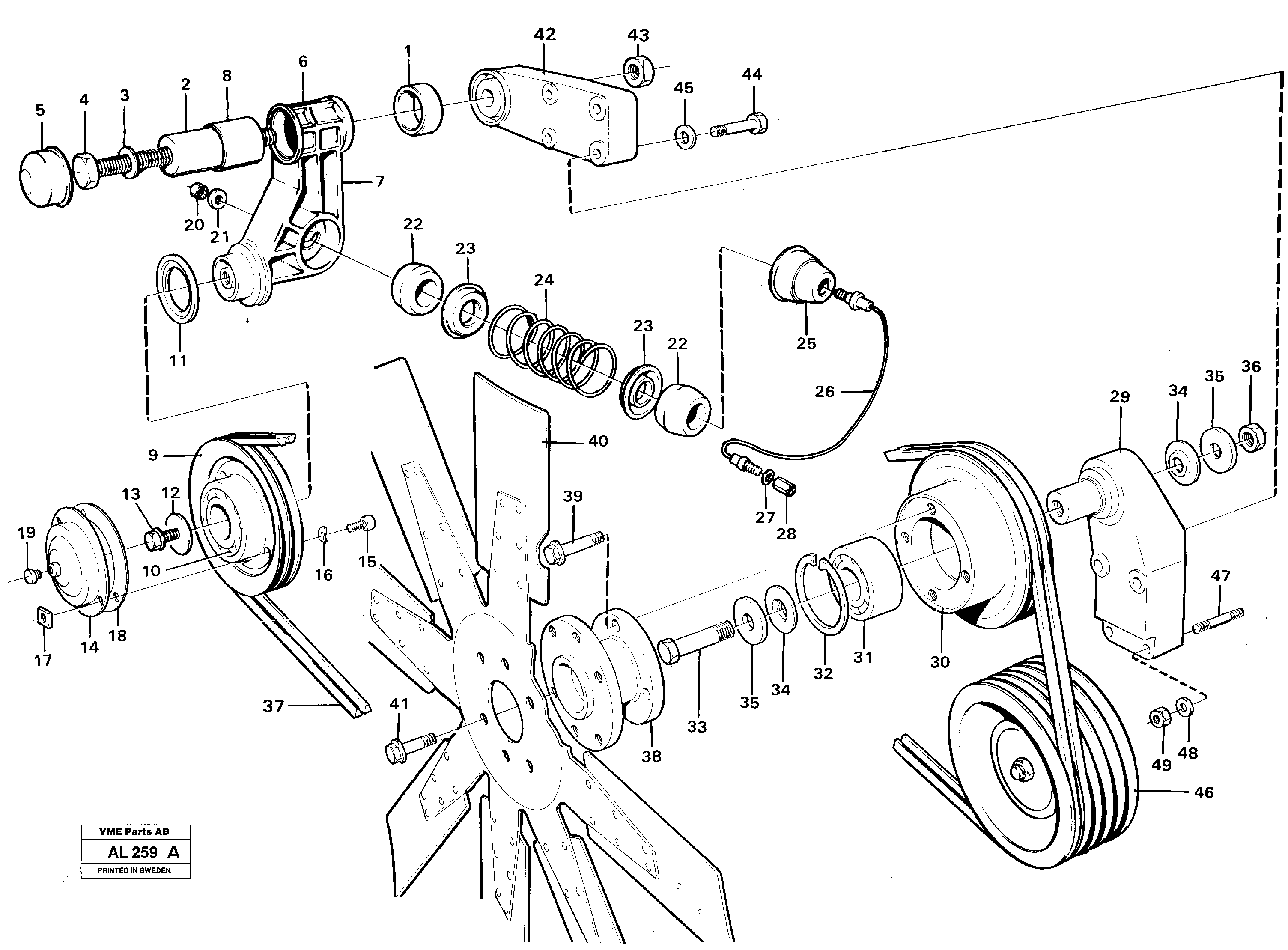 Belt transmission — volvo parts diagram