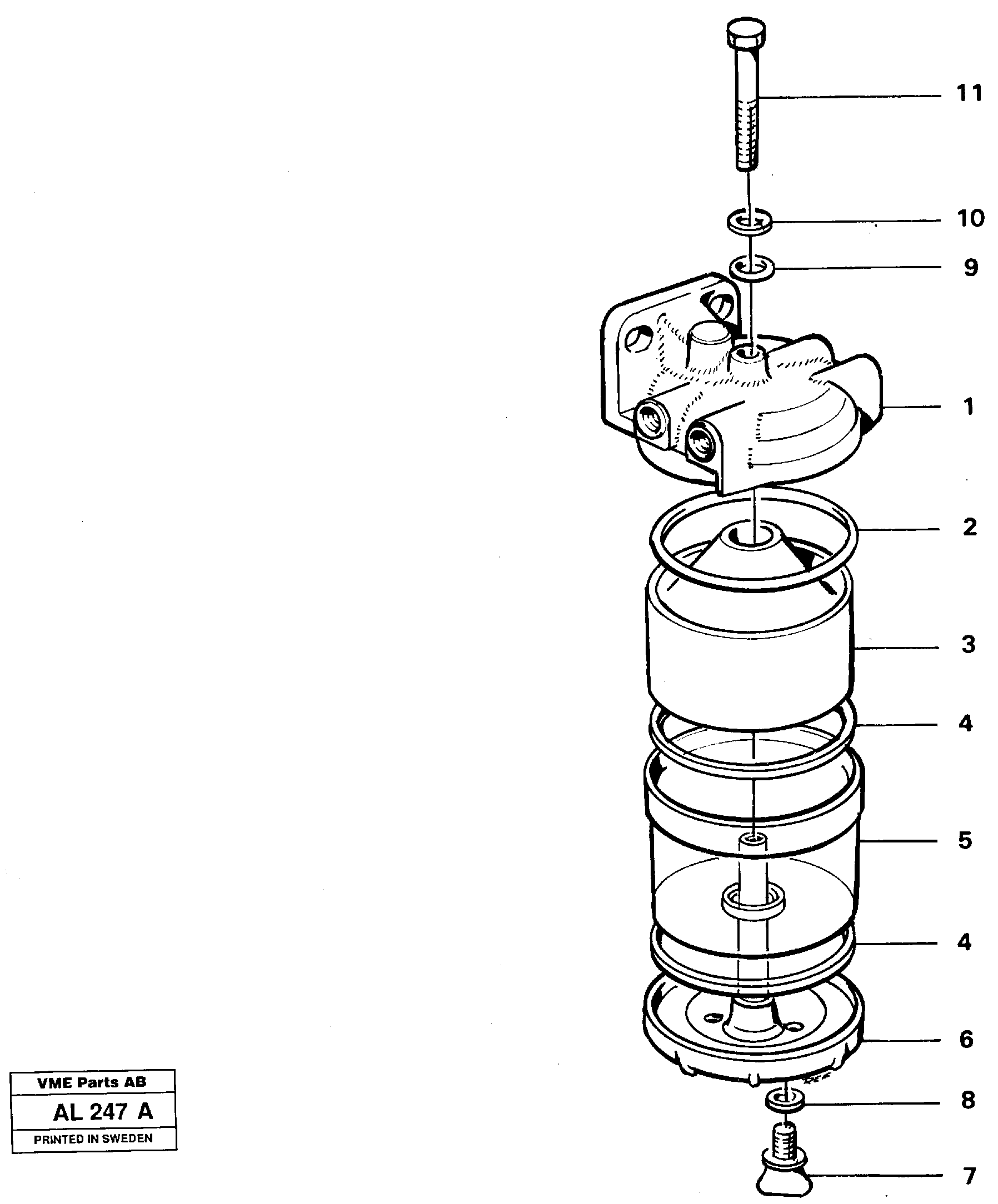 Slurry separator — volvo parts diagram