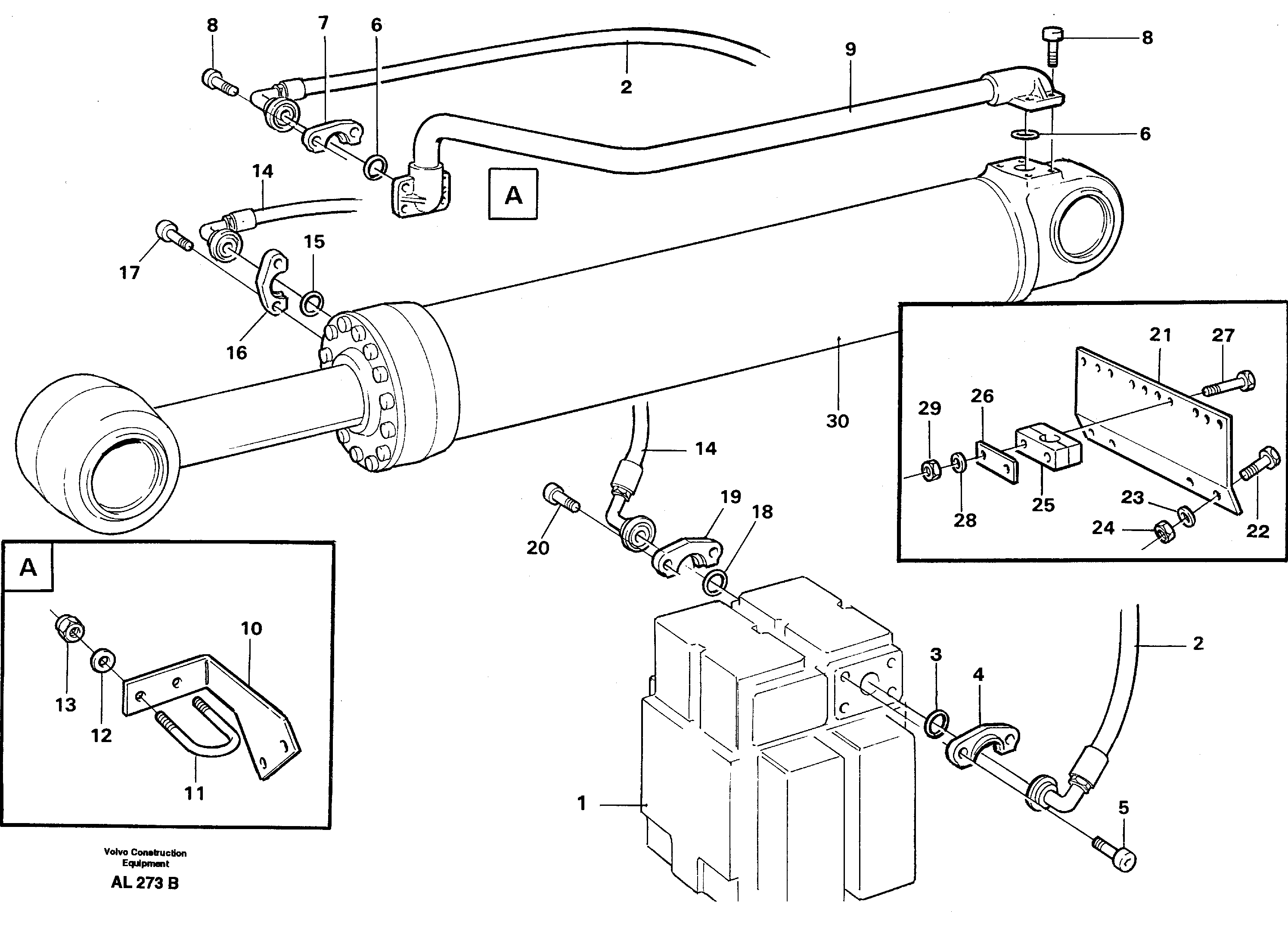 Hydraulic system: Tilt — volvo parts diagram