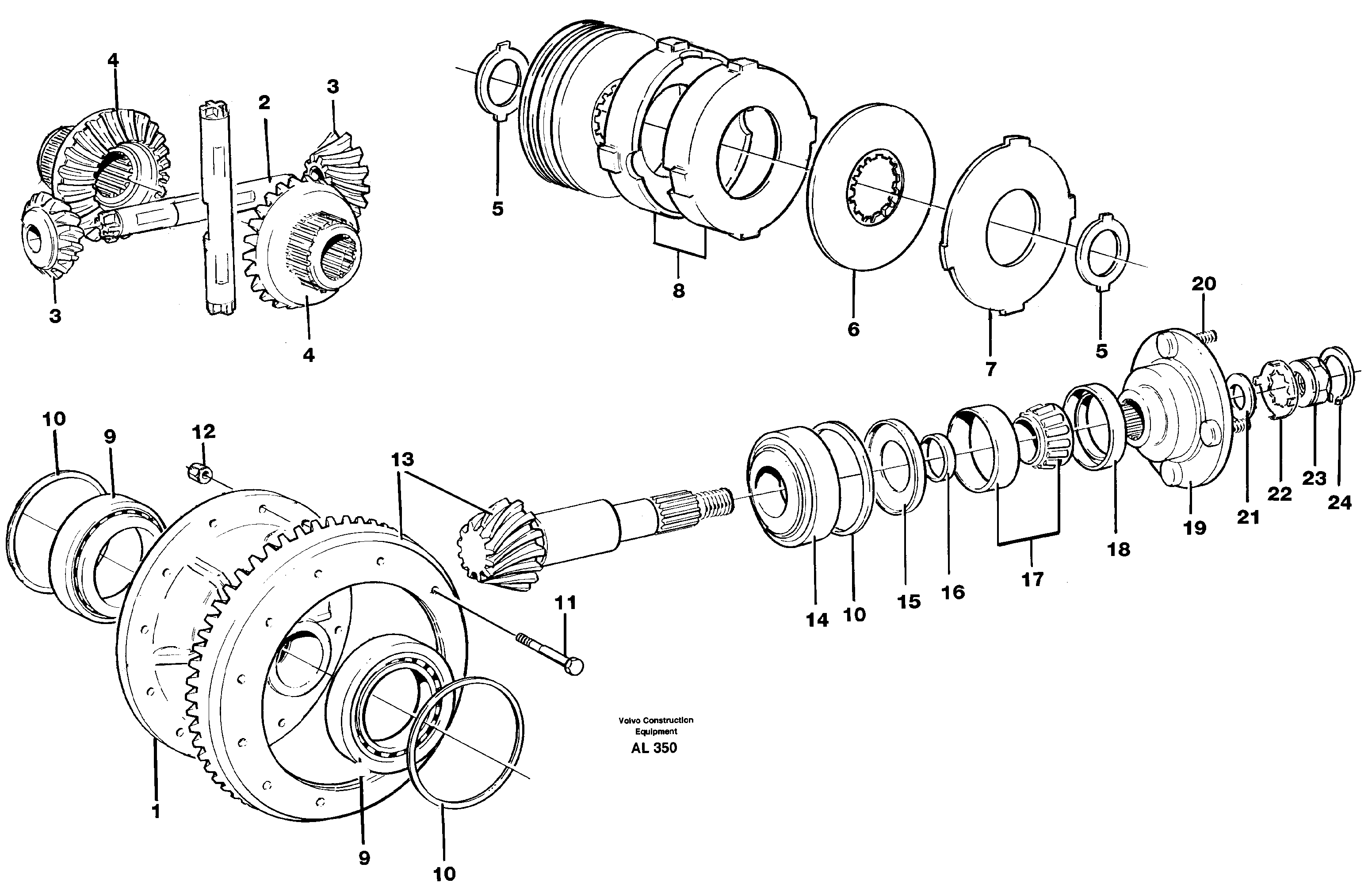 Differential carrier,  AWB 15, 94642 — volvo parts diagram