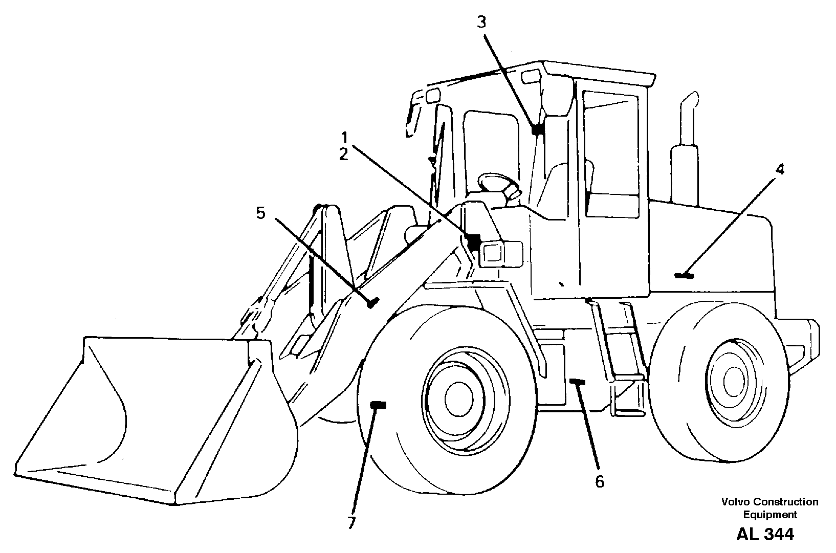 Product sign plate — volvo parts diagram