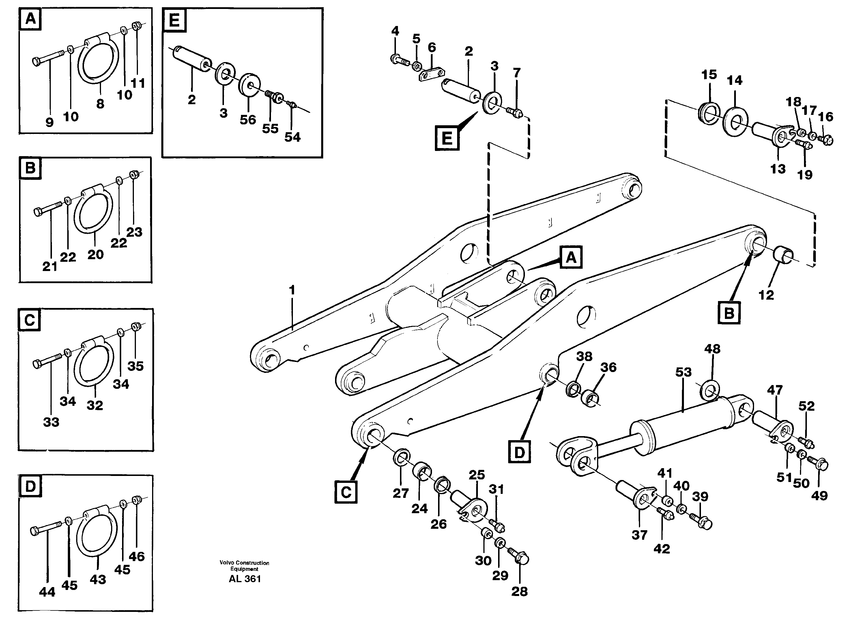 Lifting unit — volvo parts diagram