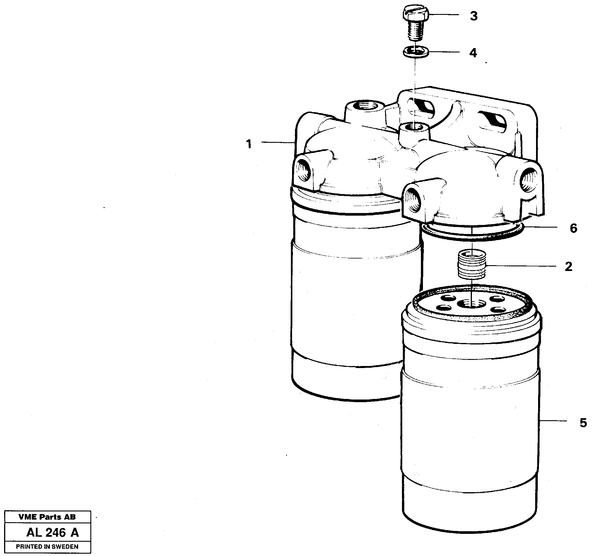 Fuel filter — volvo parts diagram