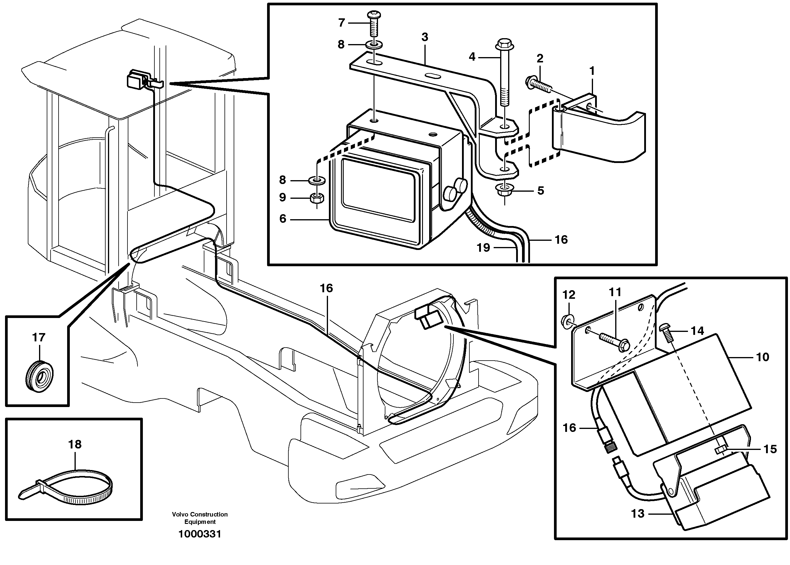 Camera inclusive monitor 80818 — volvo parts diagram