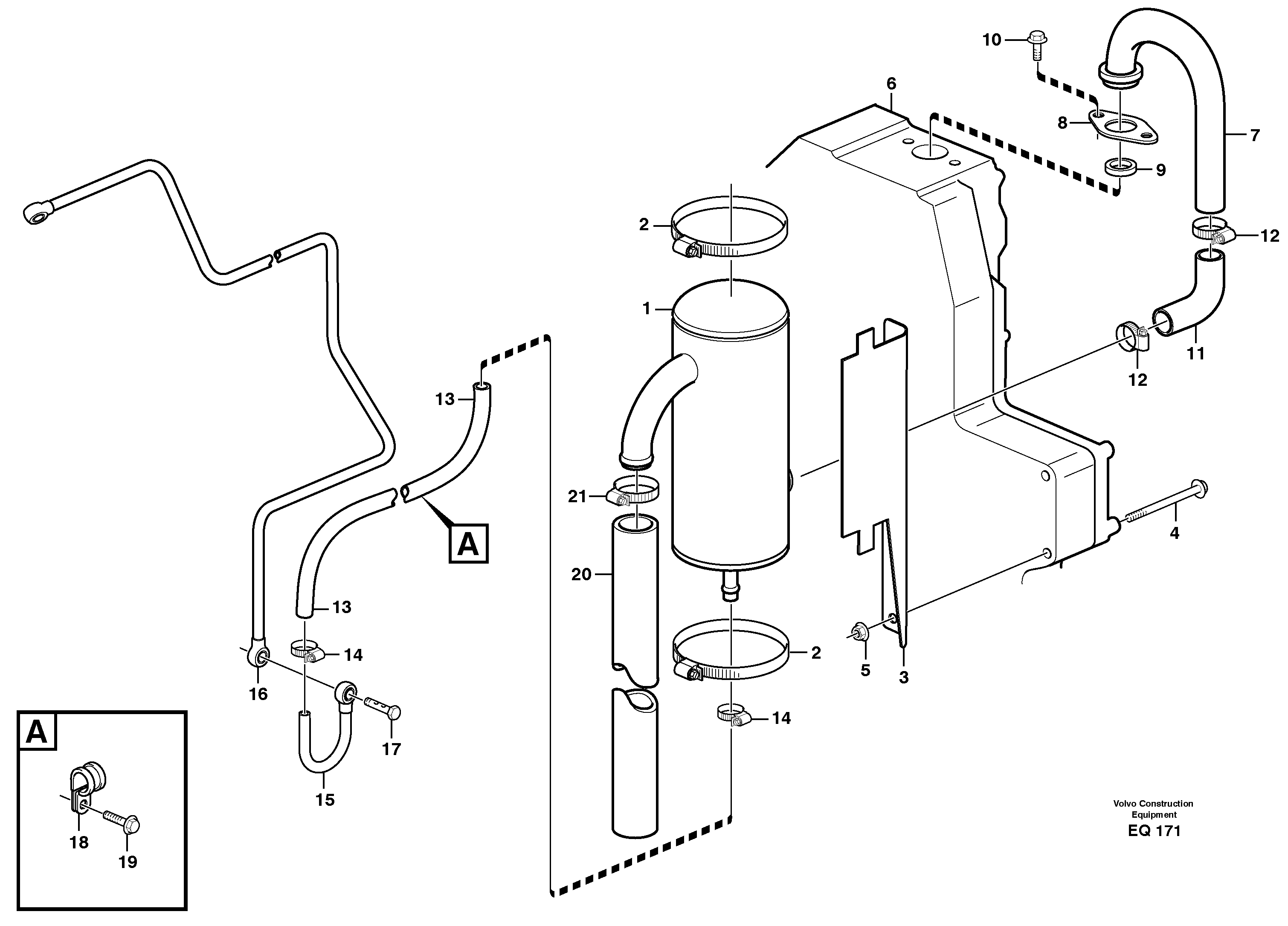 Crankcase ventilation — volvo parts diagram