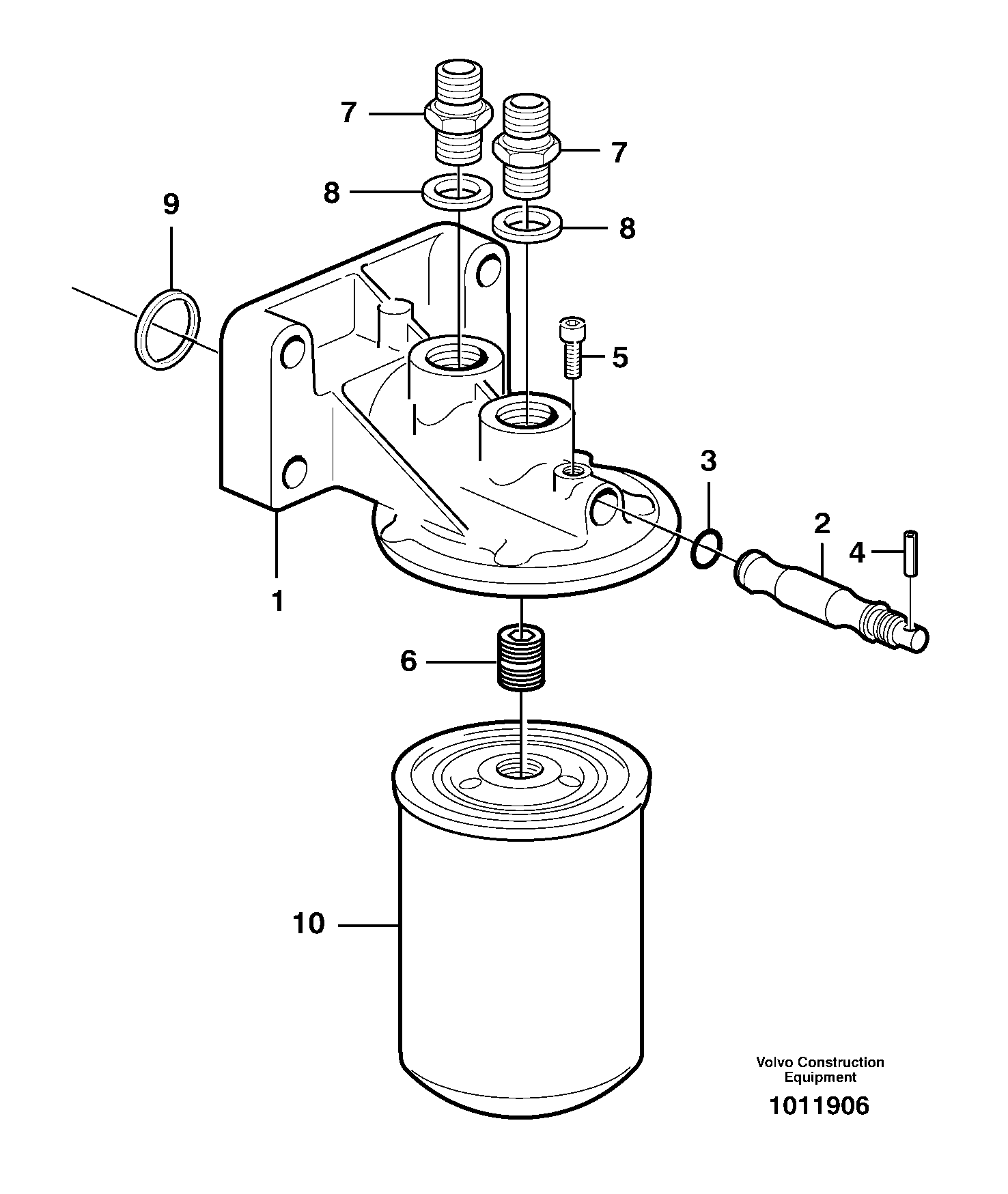Coolant filter — volvo parts diagram