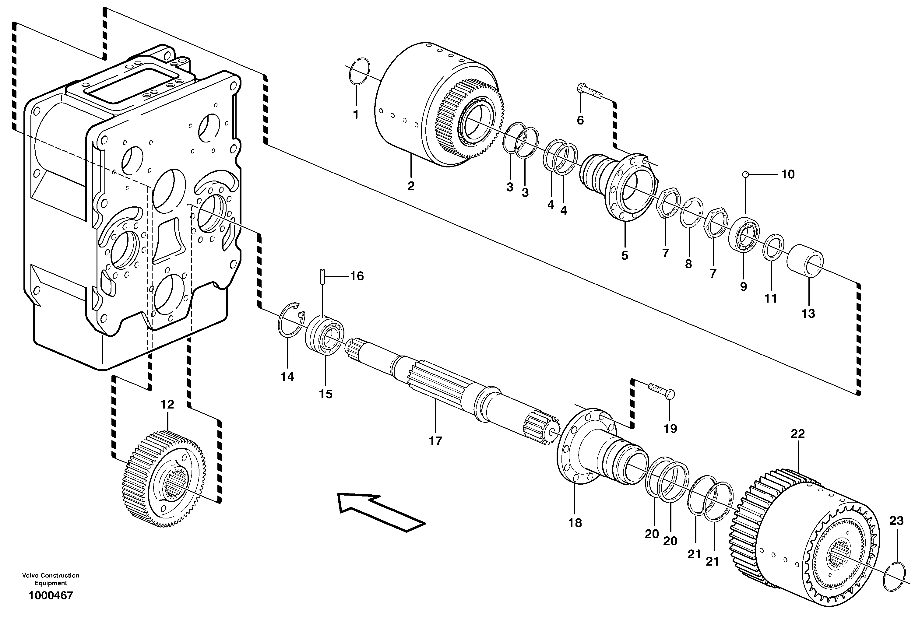 Clutch shaft, 1st & 3rd — volvo parts diagram