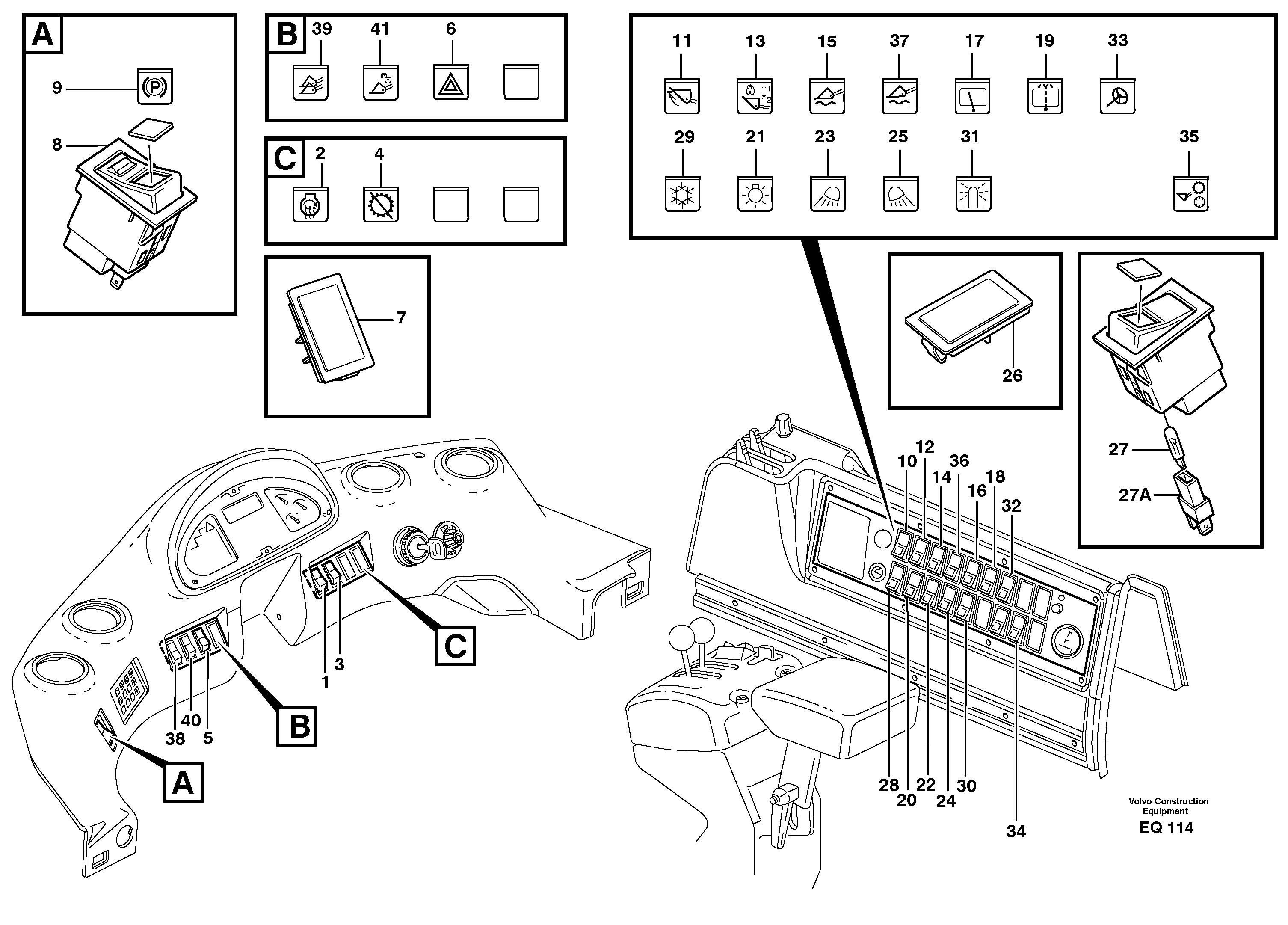 Switch — volvo parts diagram